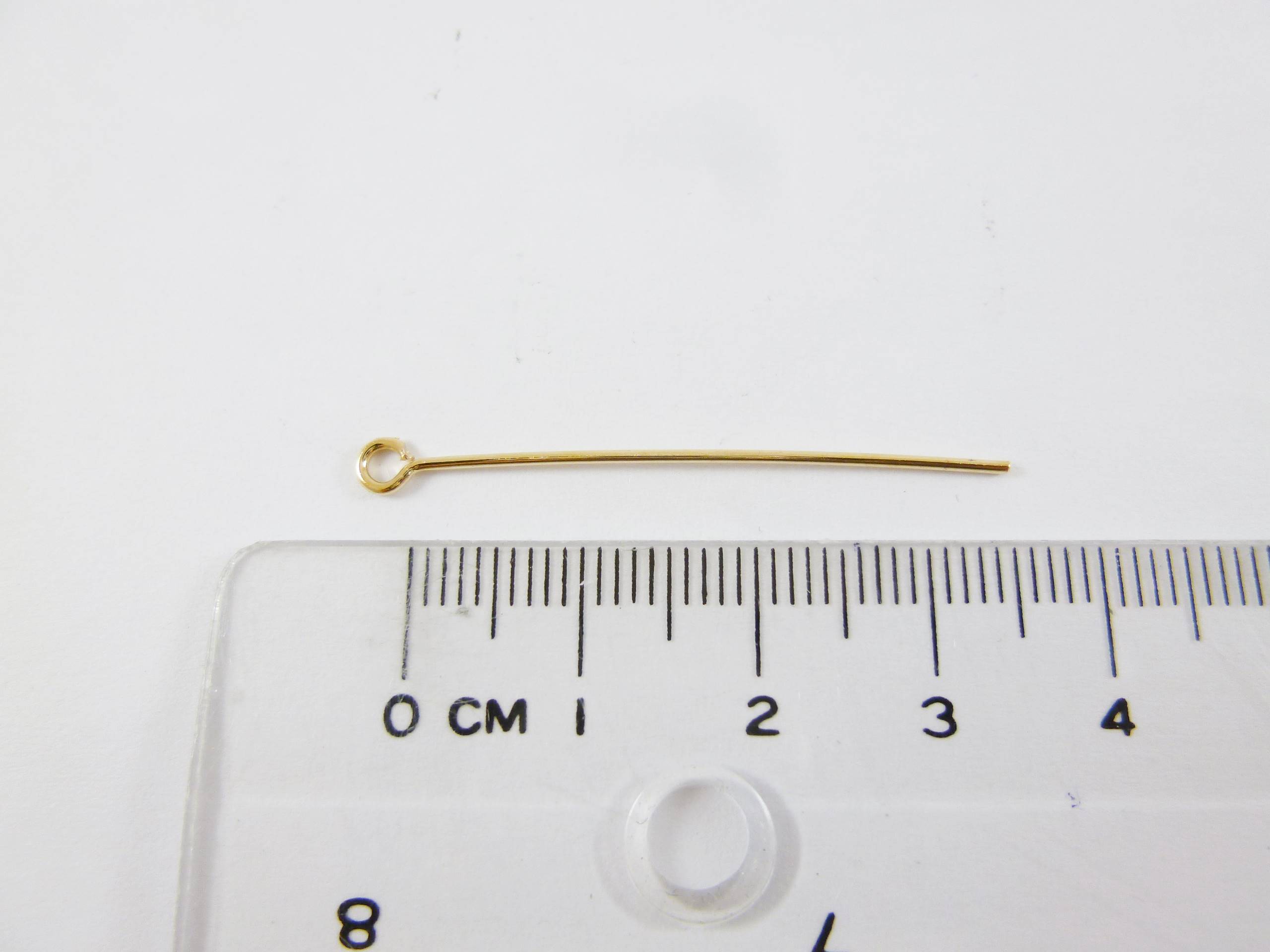 銅鍍金色九針-0.8x35mm