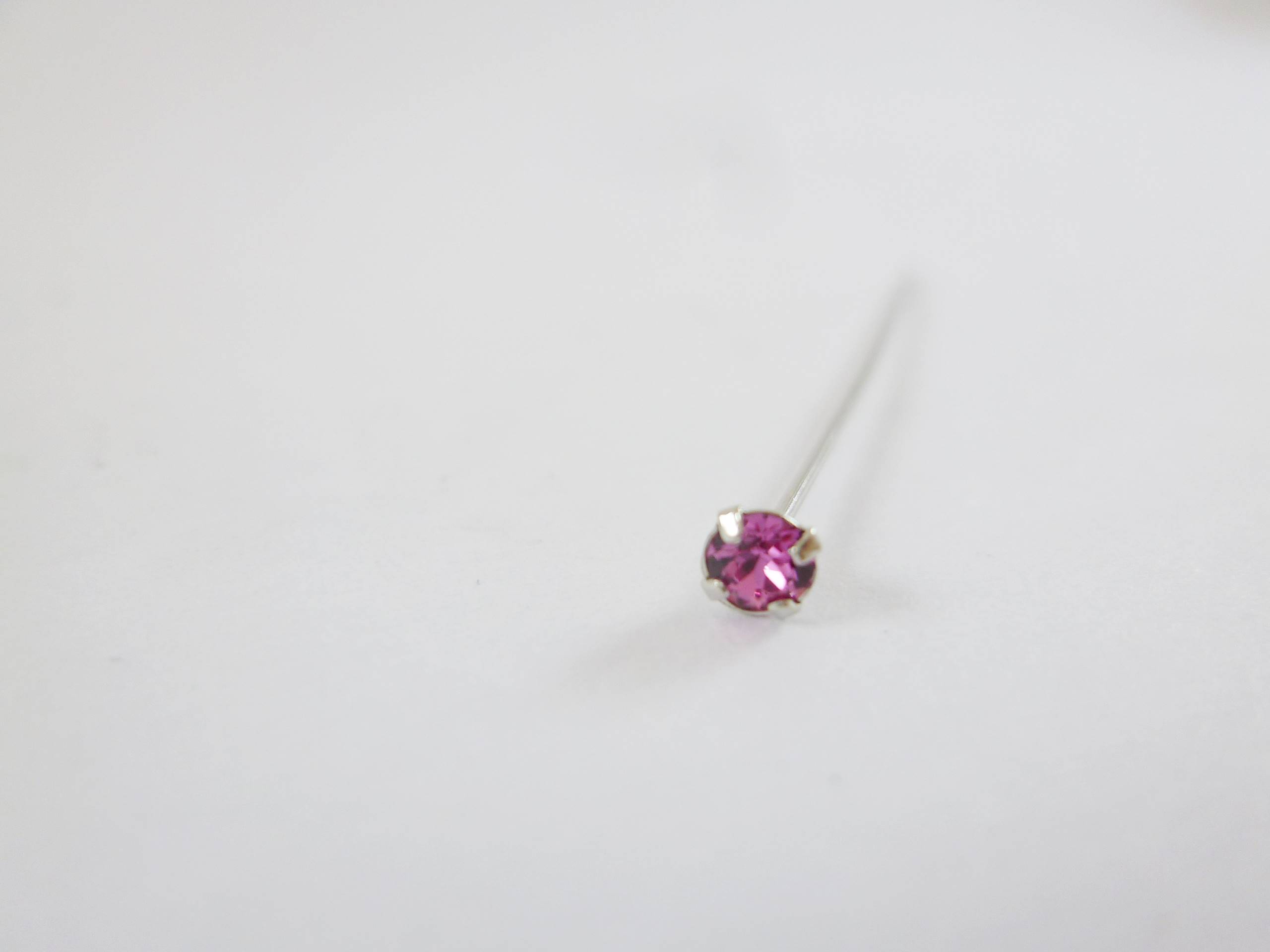 正白K色鑽針-深粉紅