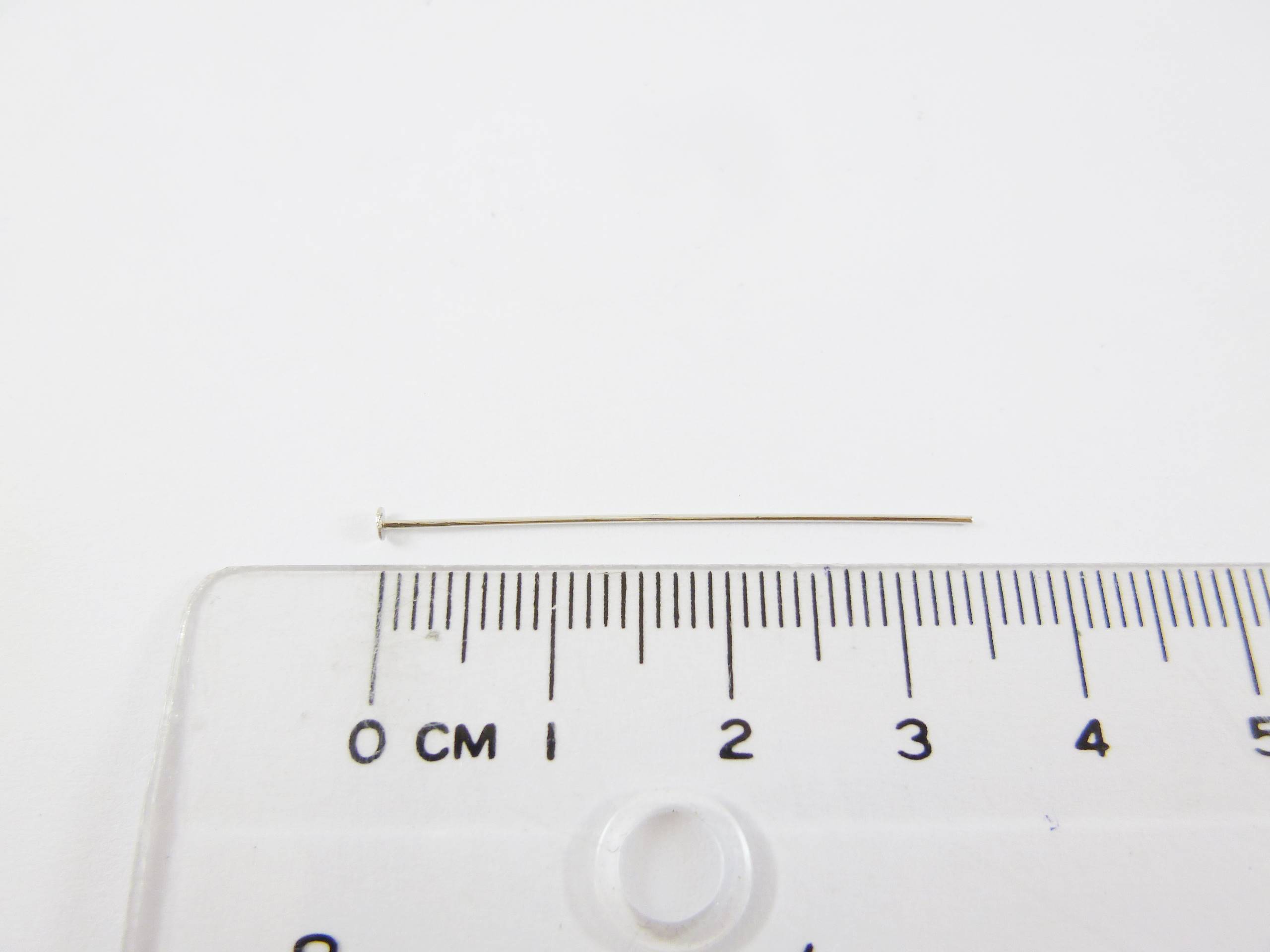 銅鍍白k色T針0.5x35mm