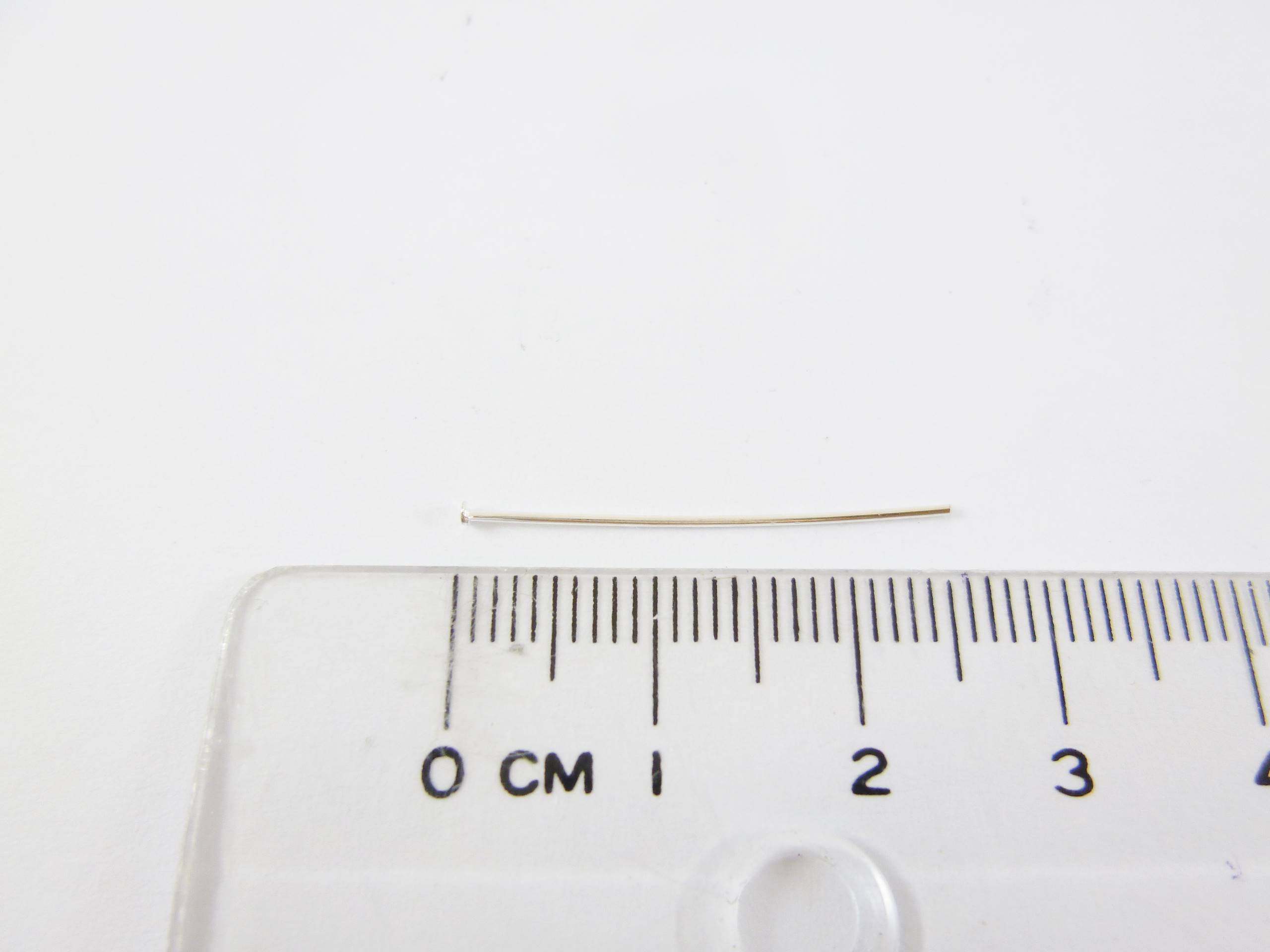 銅鍍銀色T針-0.6x23mm