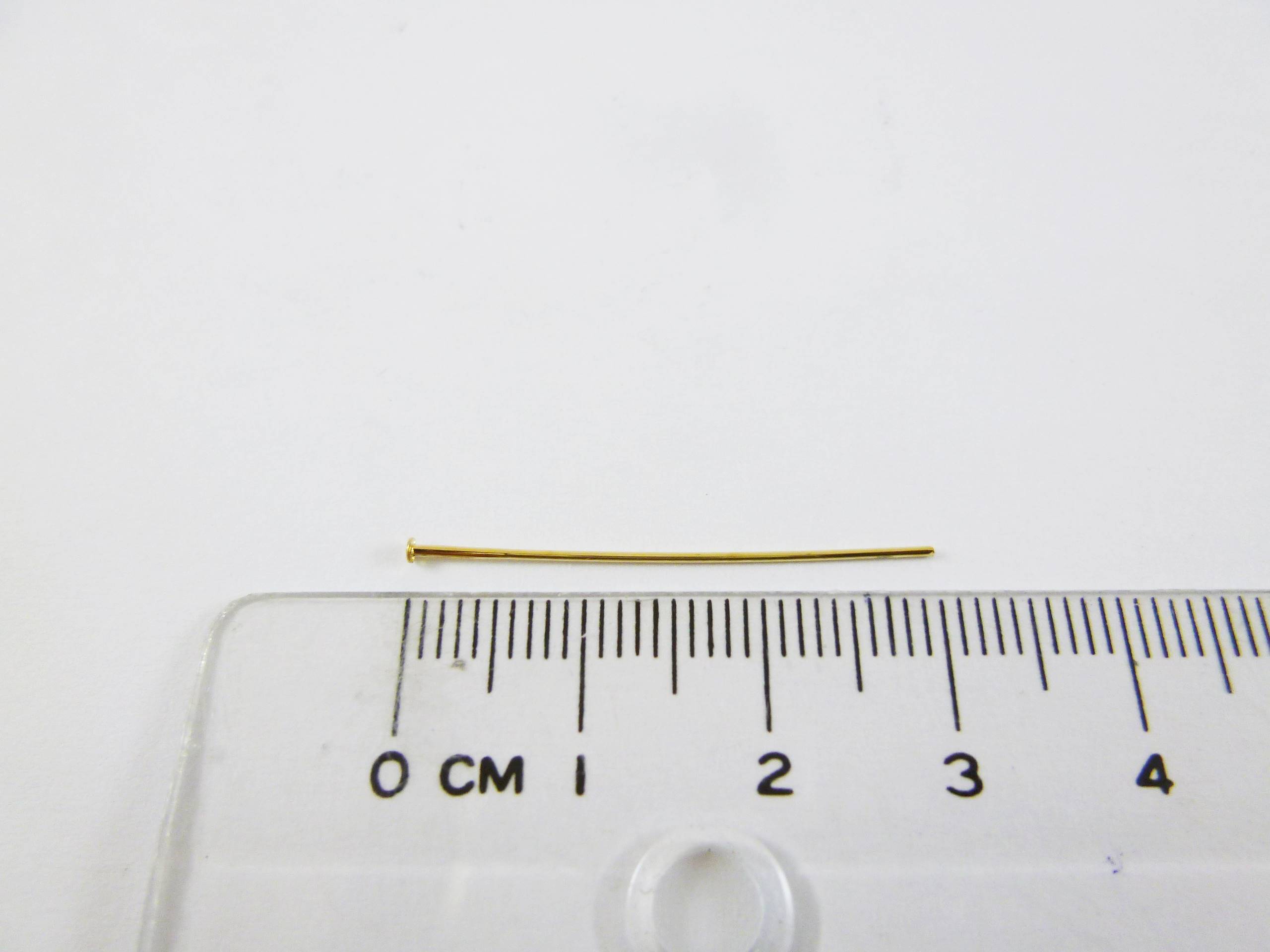 銅鍍金色T針-0.6X30mm