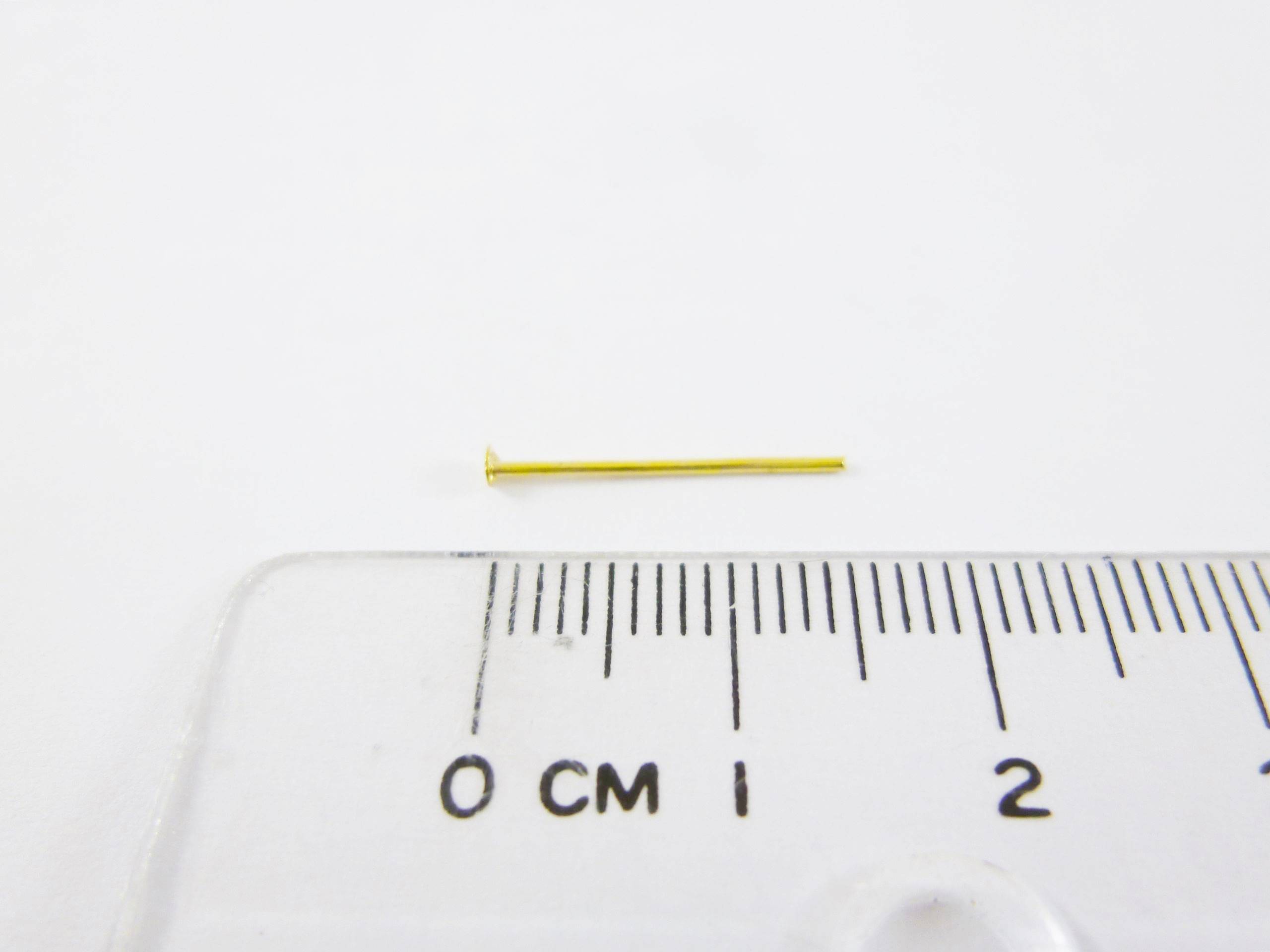銅鍍金色T針0.7x16mm