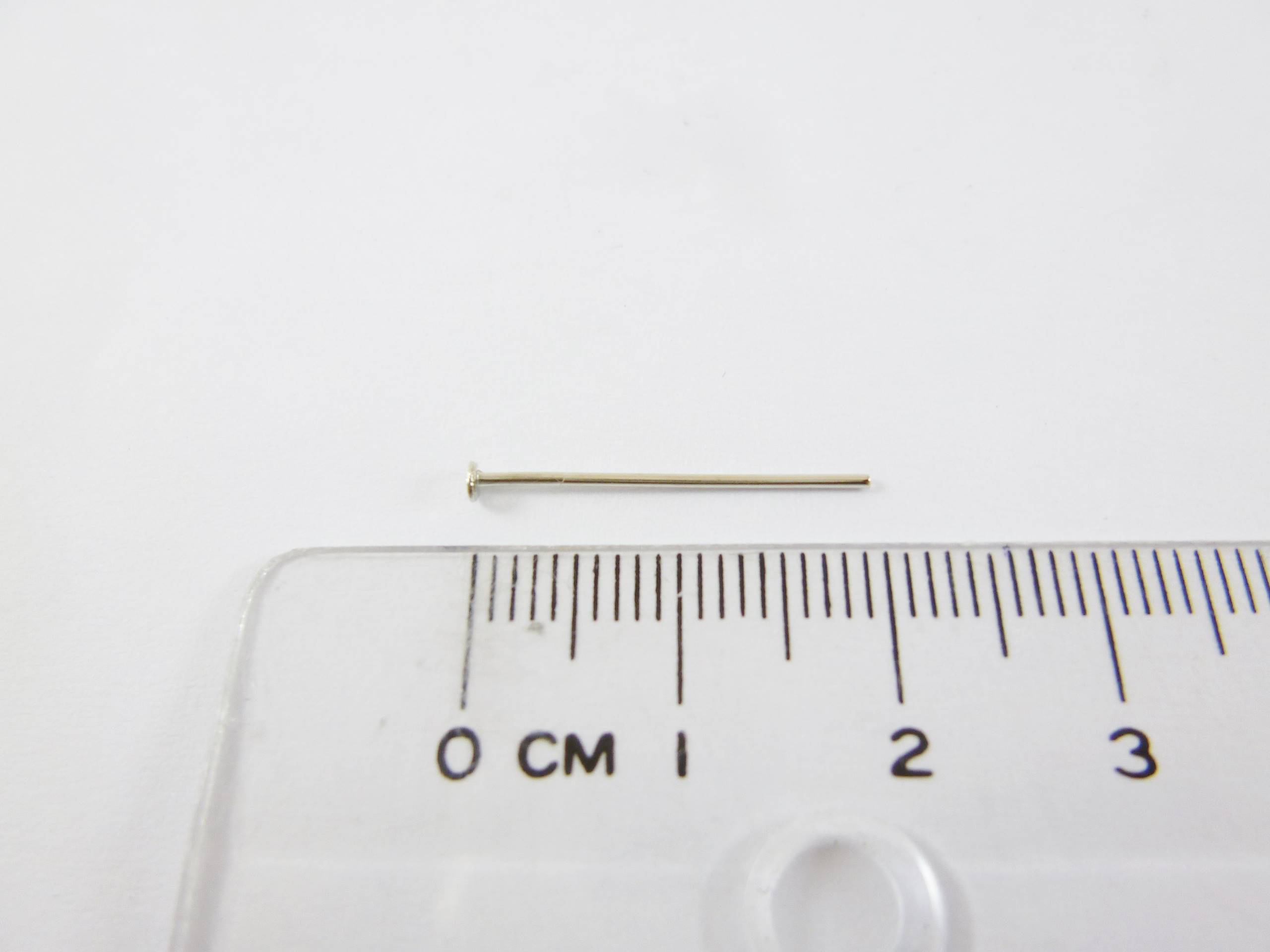 銅鍍白K色T針-0.7x20mm