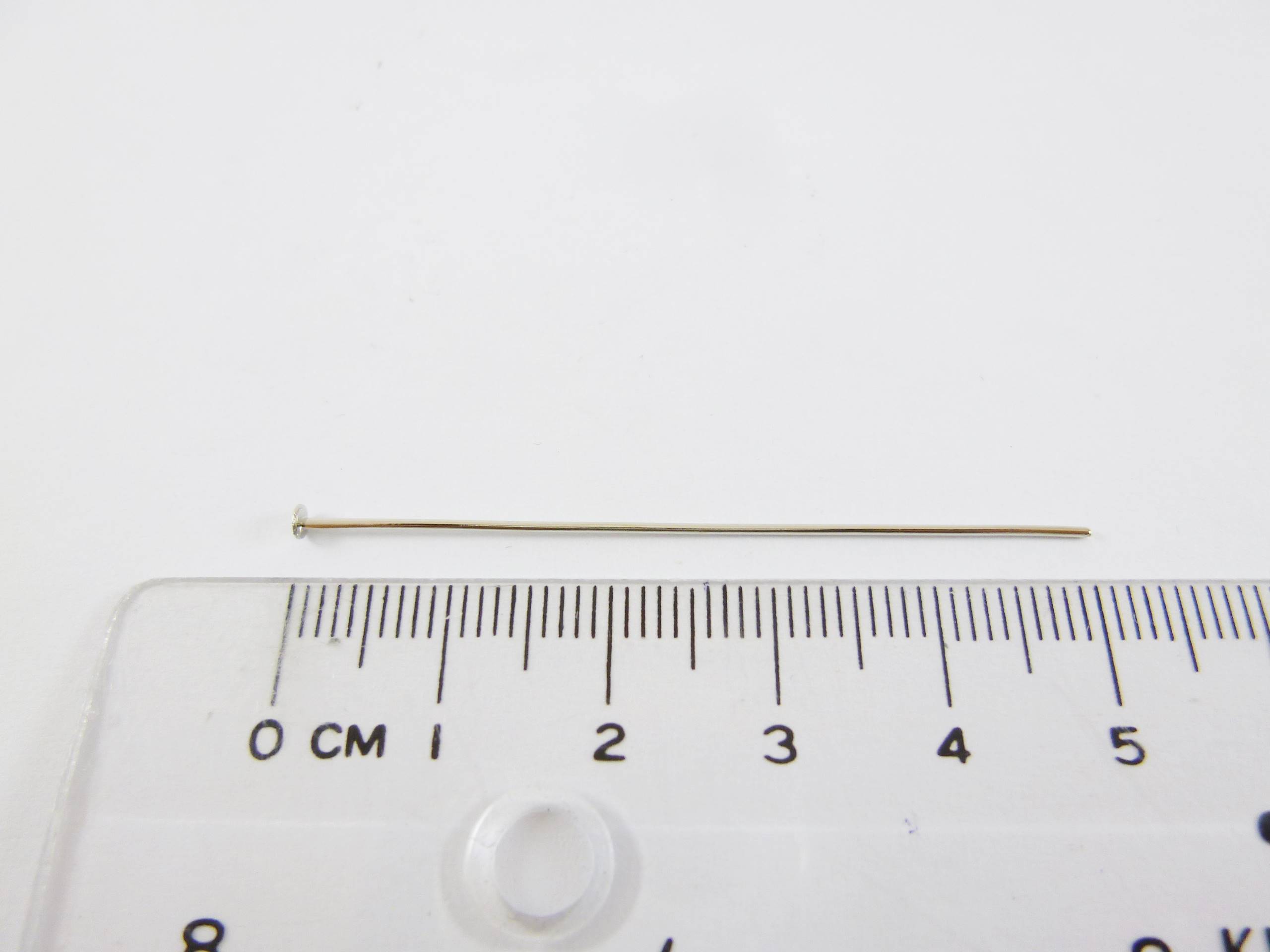 銅鍍白K色T針-0.7x50mm