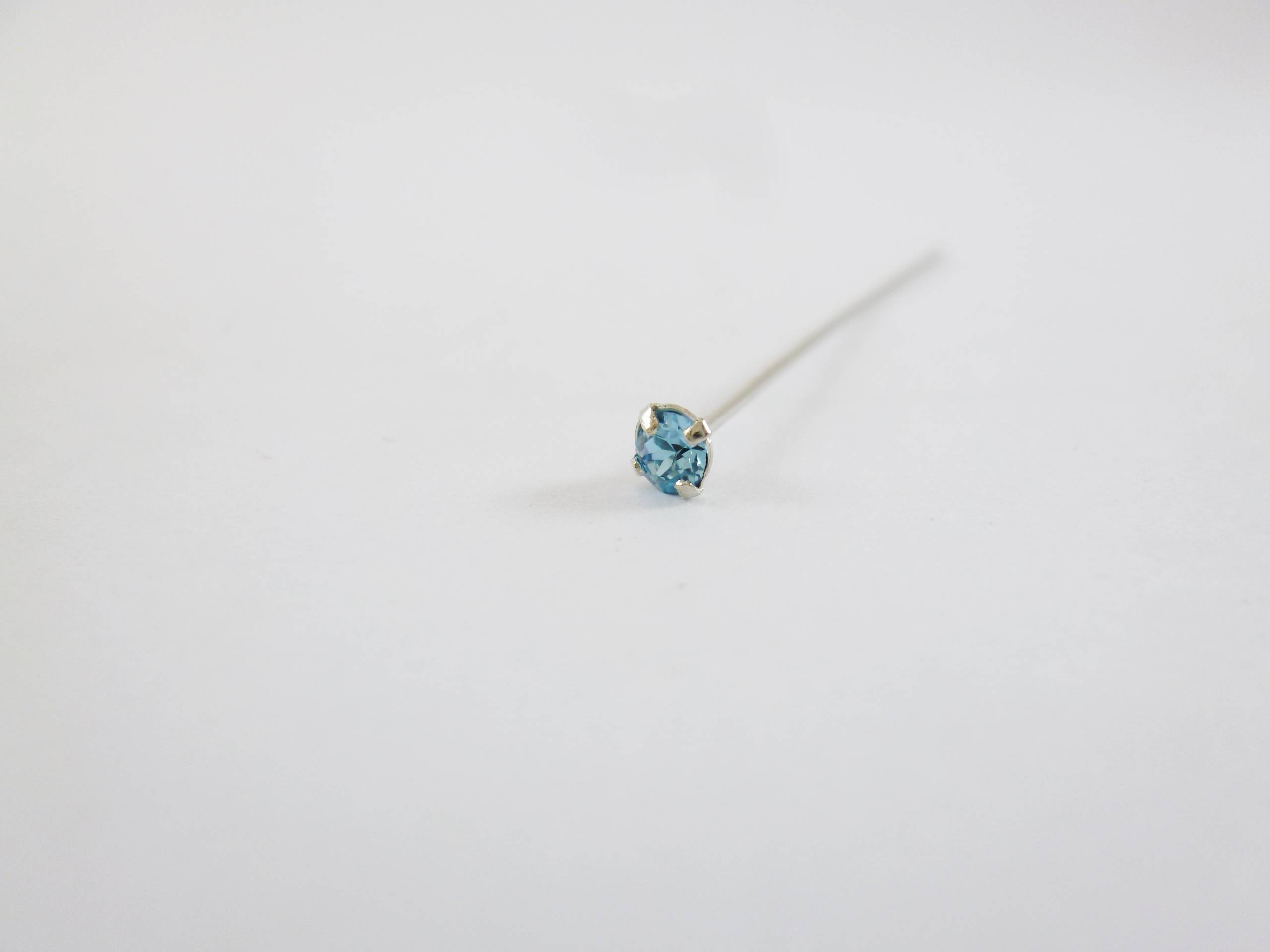 正白K色鑽針-水藍