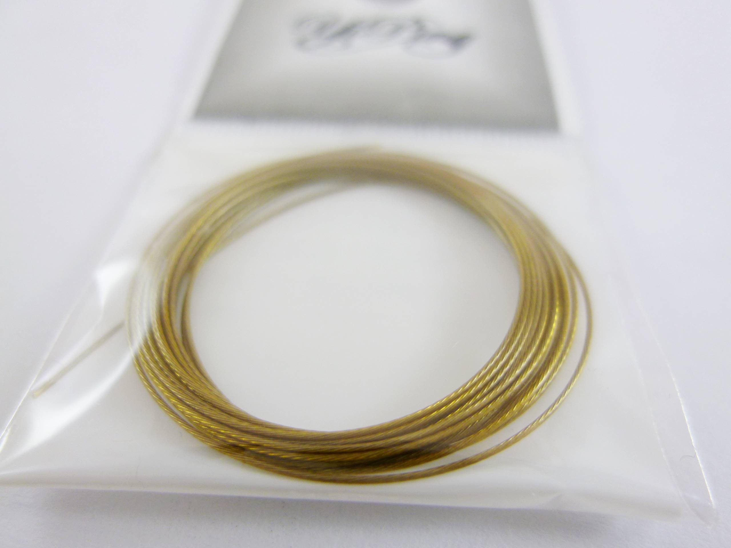 鋼絲線-深金黃-0.38mm
