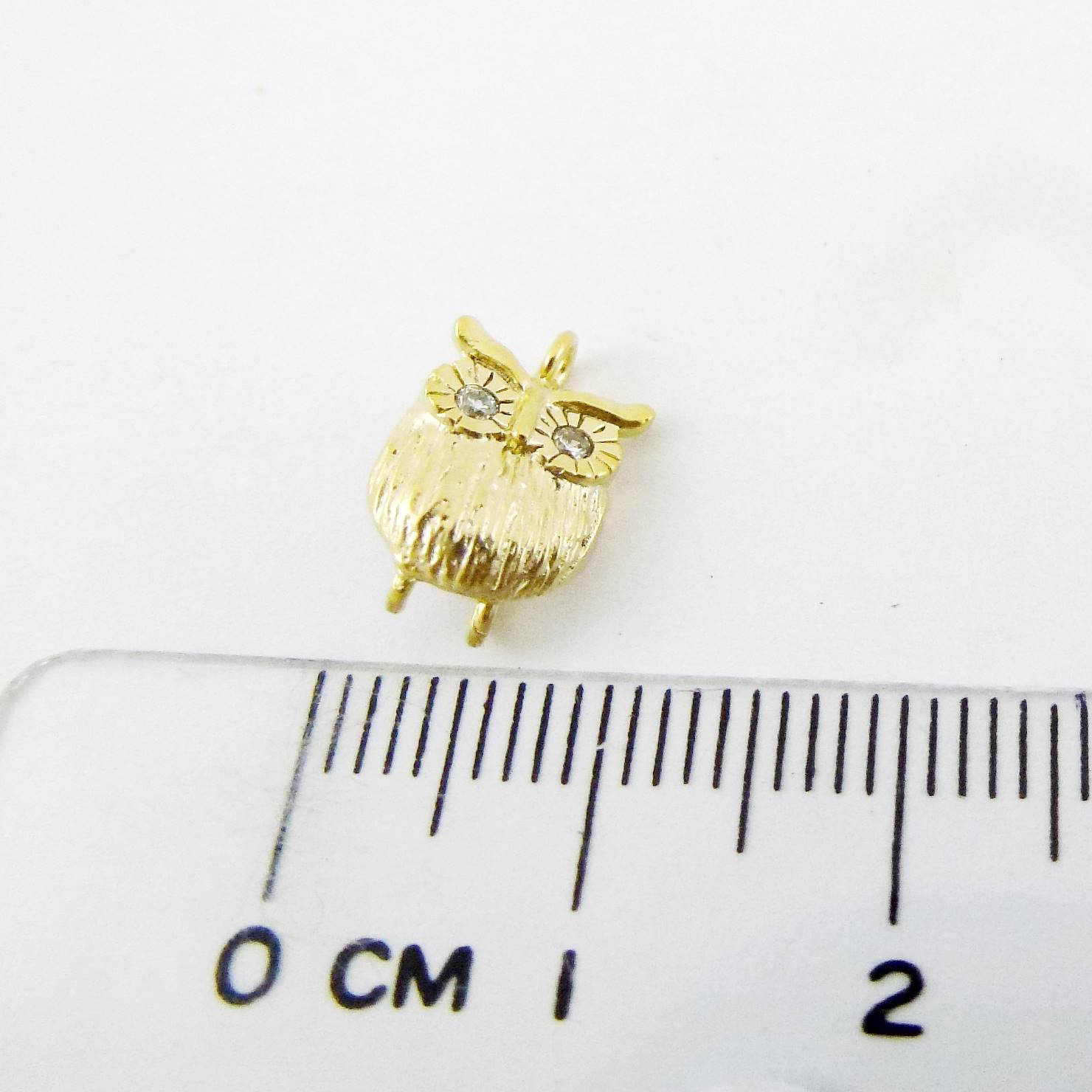 銅鍍霧金色三孔貓頭鷹