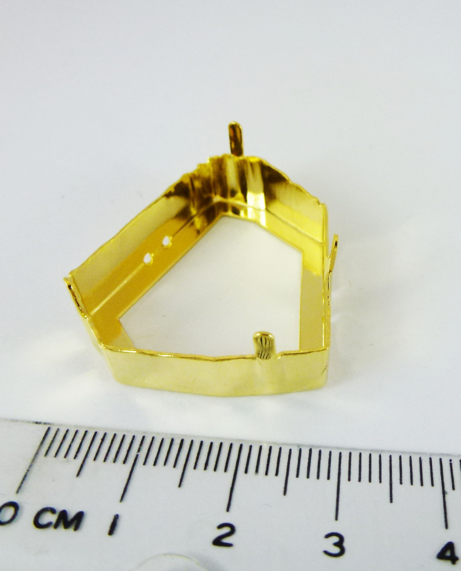 38x33mm銅鍍金色爆裂座台