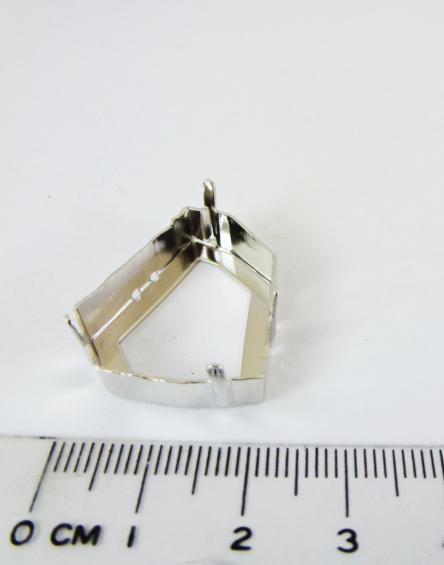 28x24mm銅鍍正白K爆裂座台