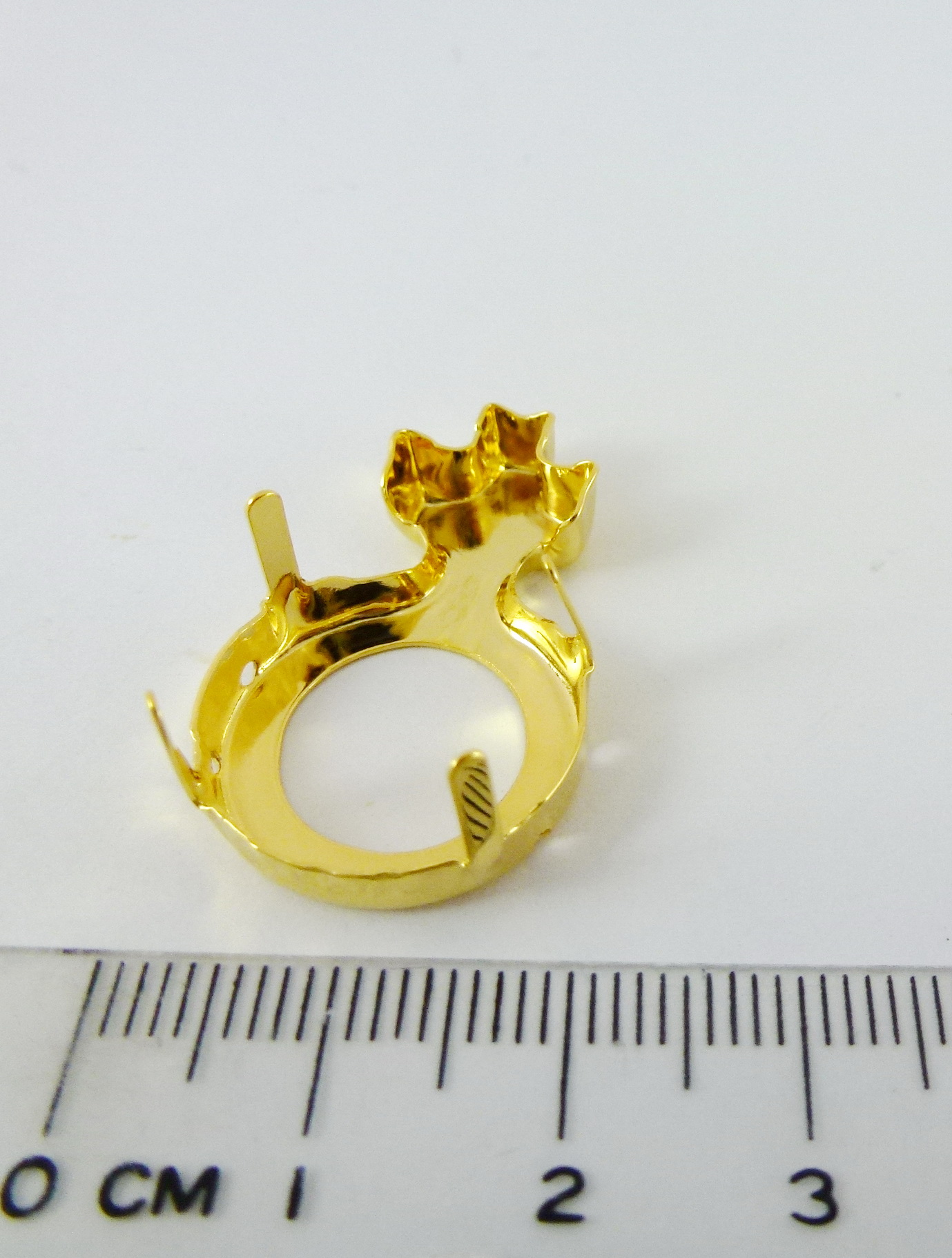 30X19mm銅鍍金色女性符號