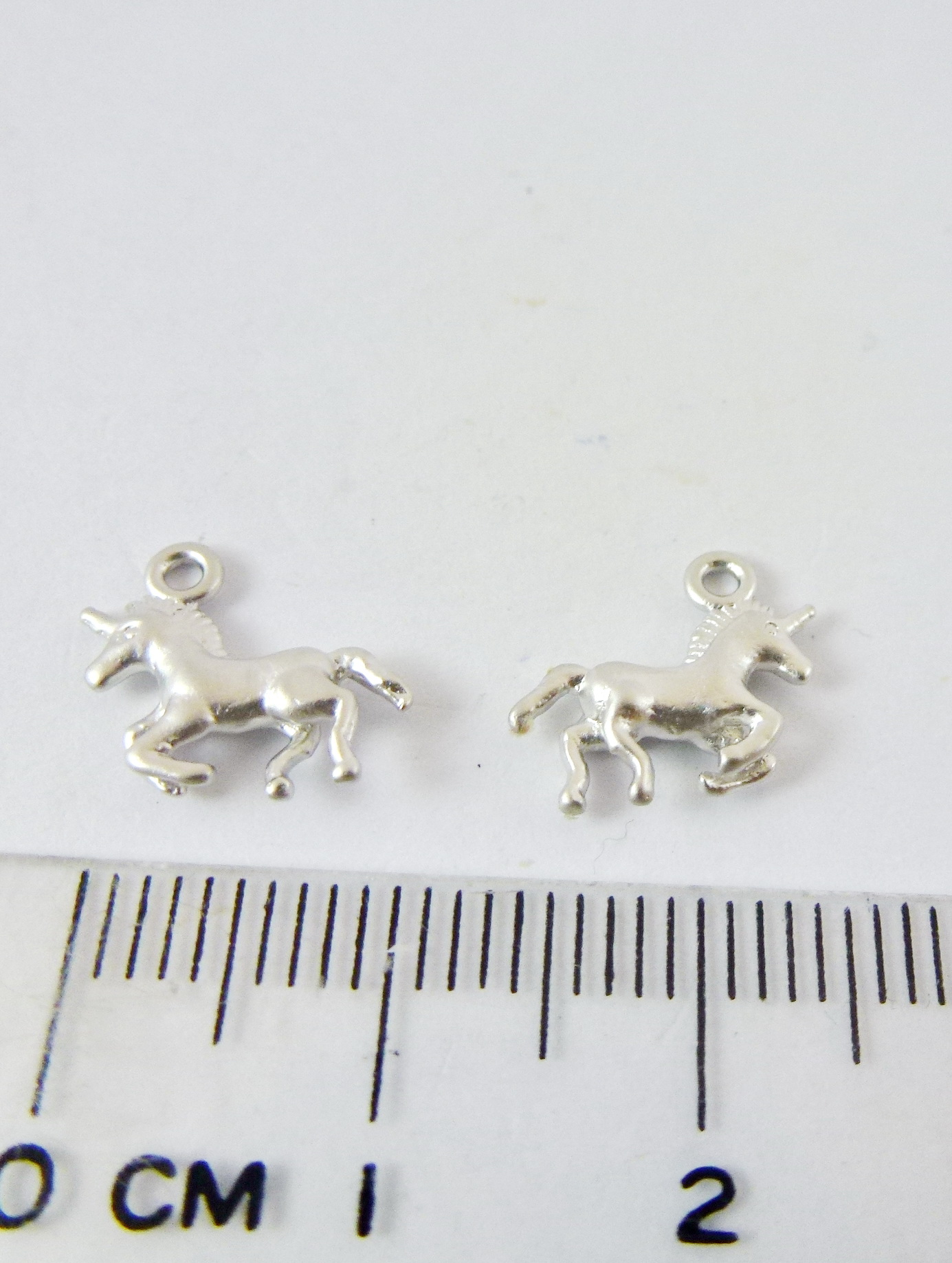 銅鍍霧銀色單孔獨角獸