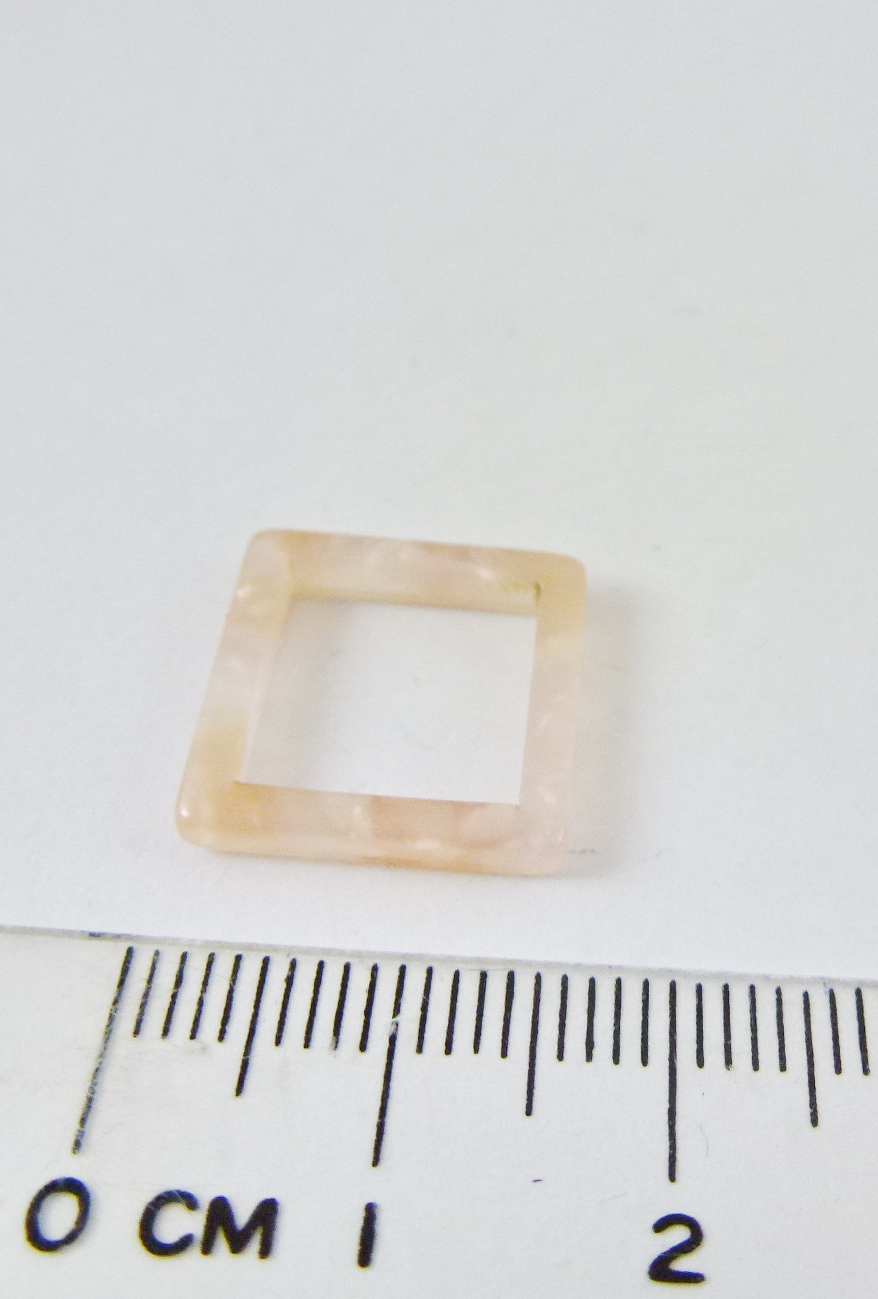 15mm壓克力正方形框-大理石粉橘