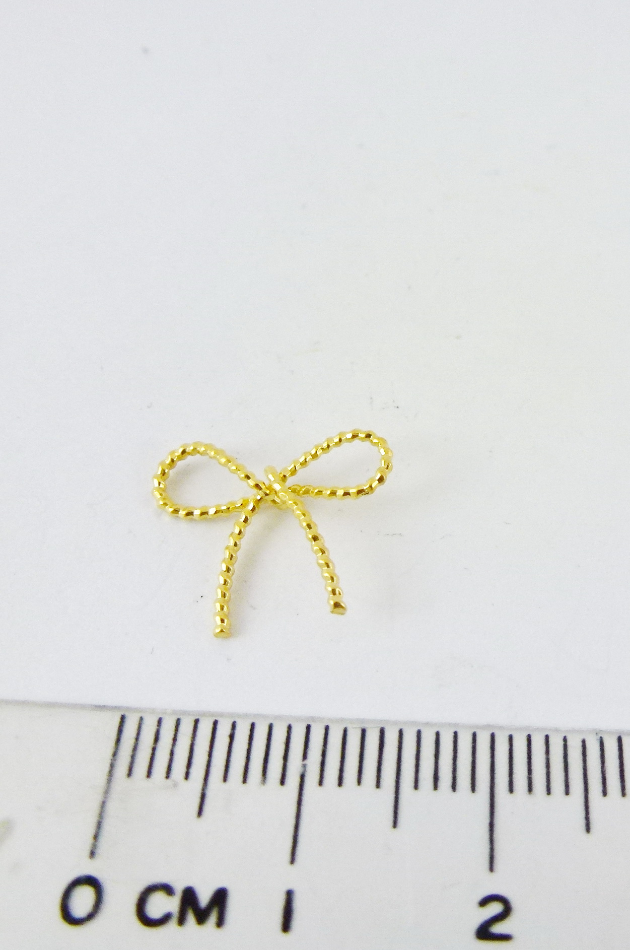 銅鍍霧金色螺紋蝴蝶結