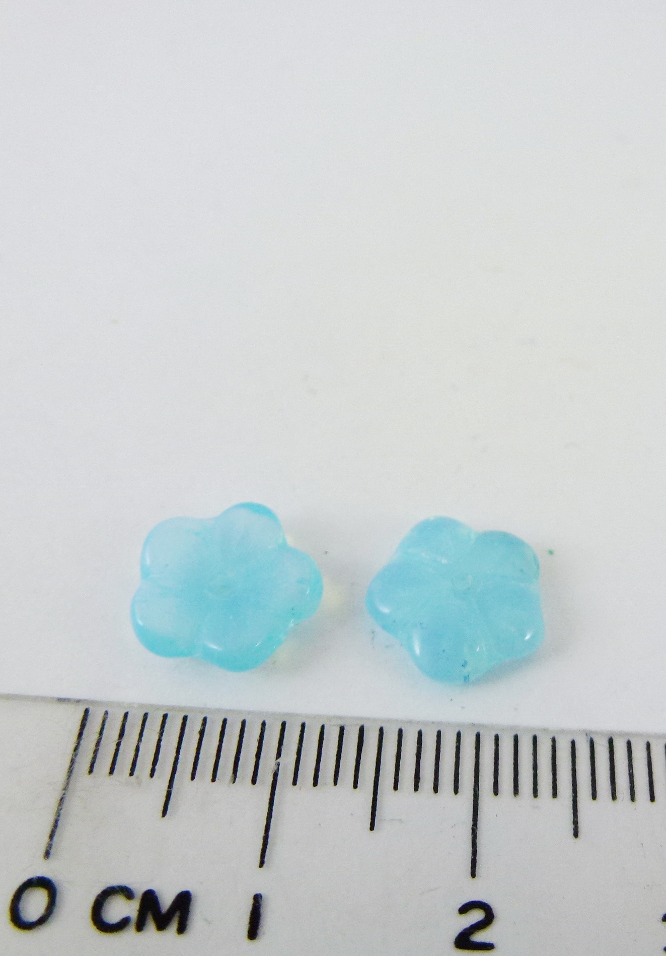 10MM中洞梅花-水藍雲石