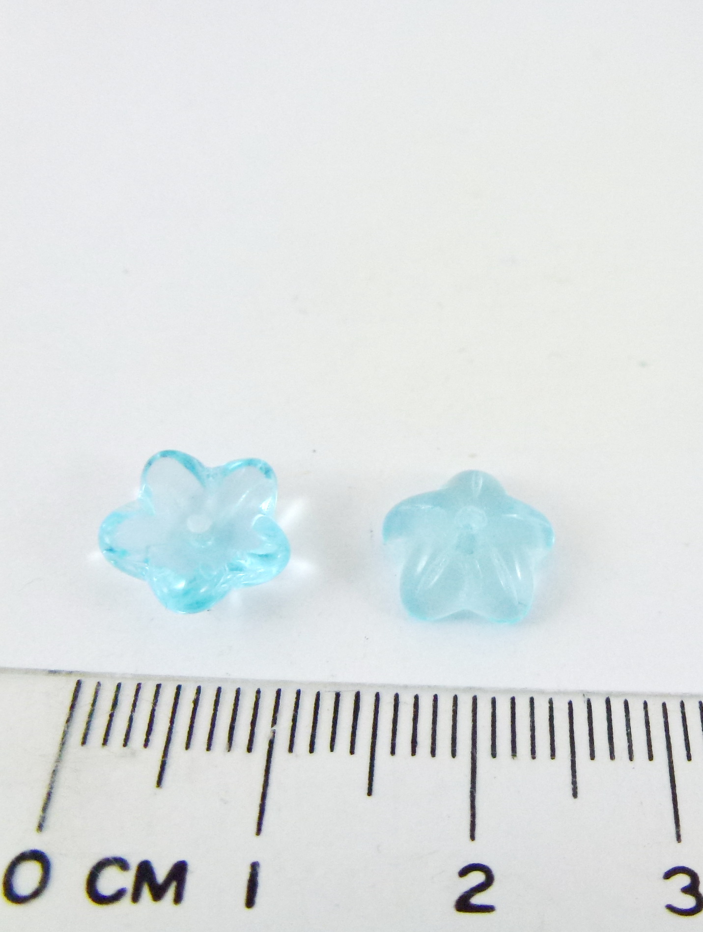 9MM中洞五瓣花-水藍