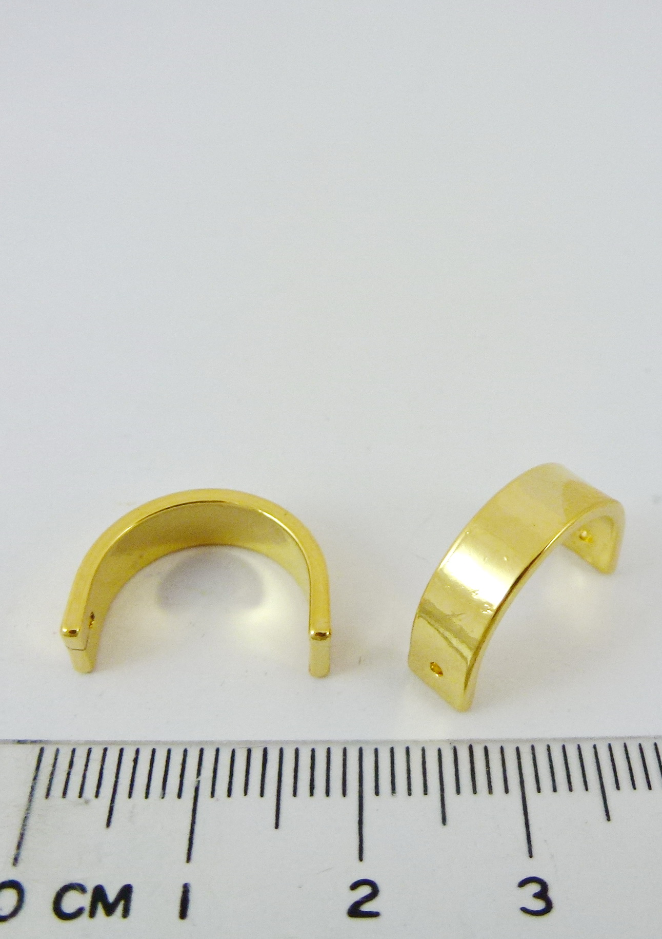 18MM銅鍍金色雙孔U形