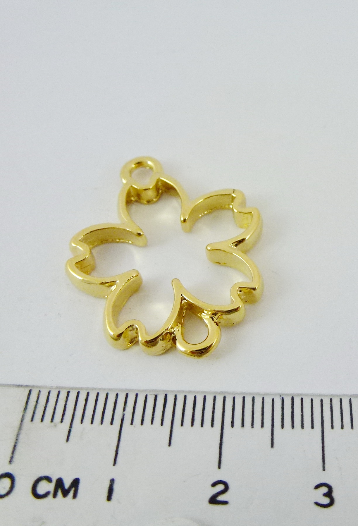 銅鍍金色雙孔櫻花