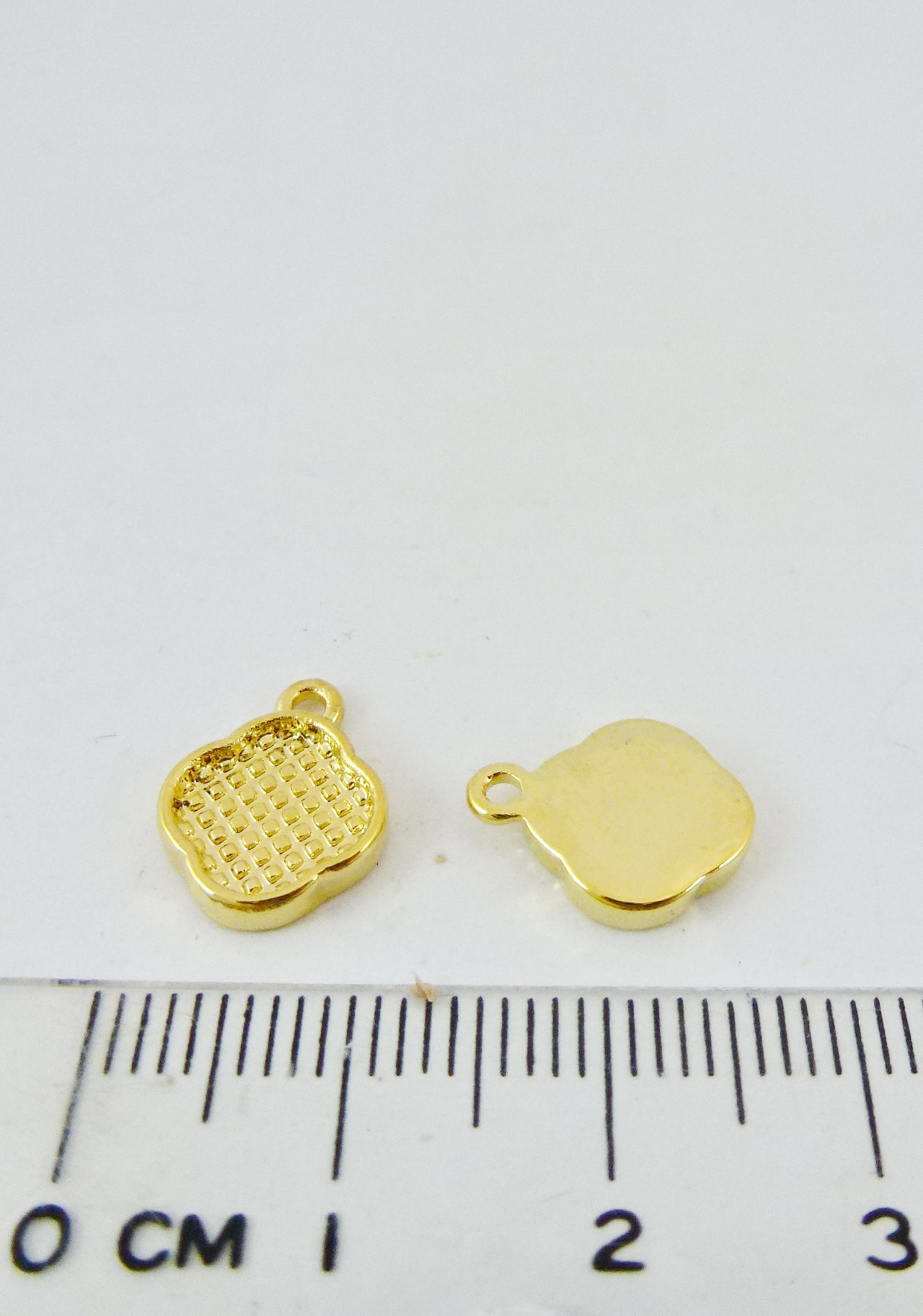 銅鍍金色座台-10mm單孔四瓣花