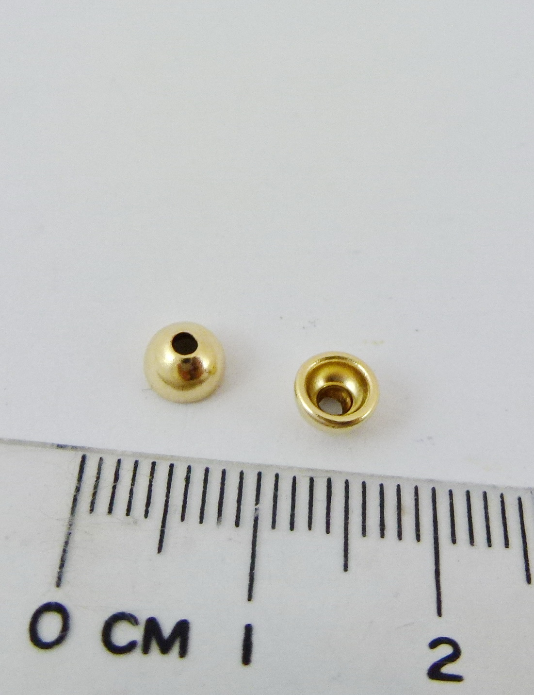 5MM包14K金光面花帽