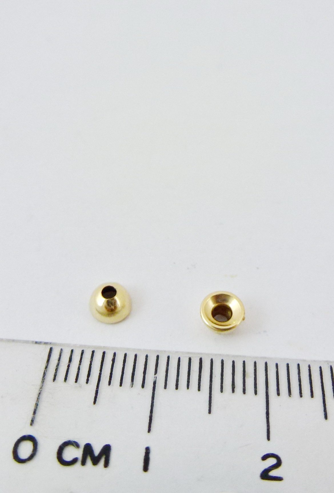 4MM包14K金光面花帽