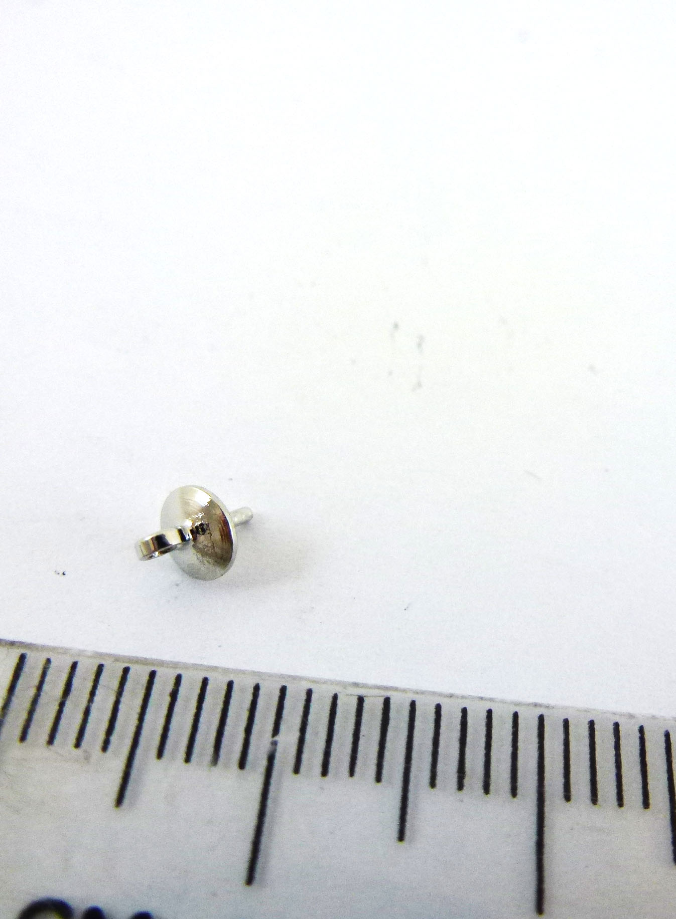 4MM銅鍍白K-0.7MM黏針帽蓋