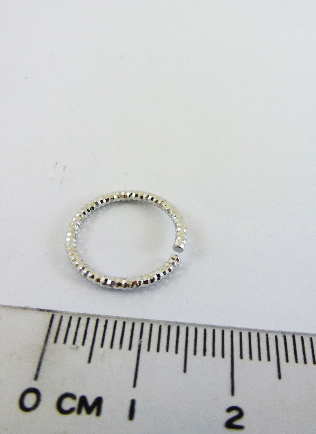 1.5X15mm銅鍍正白K鐳射雕刻單圈