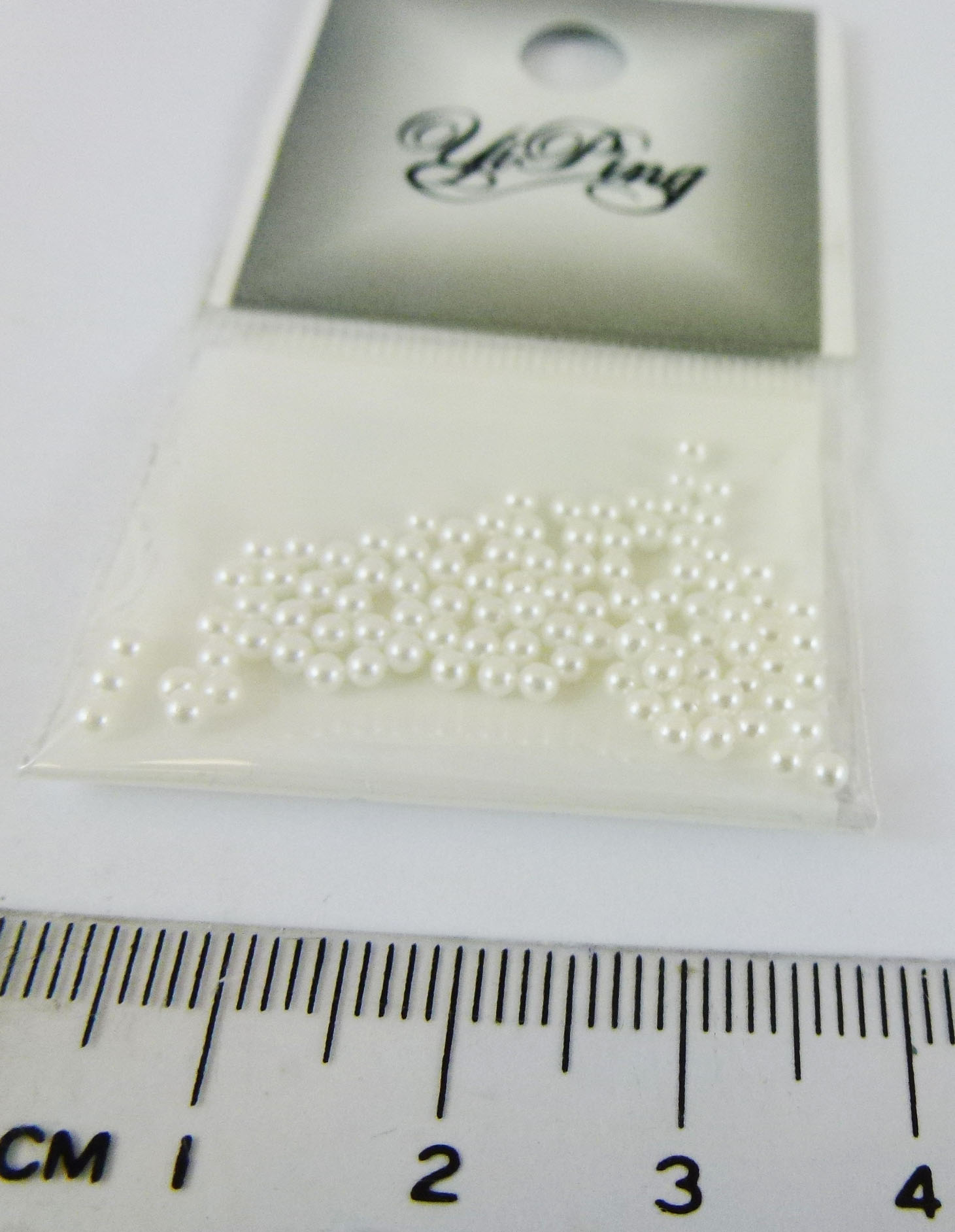 2mm無洞白色珍珠