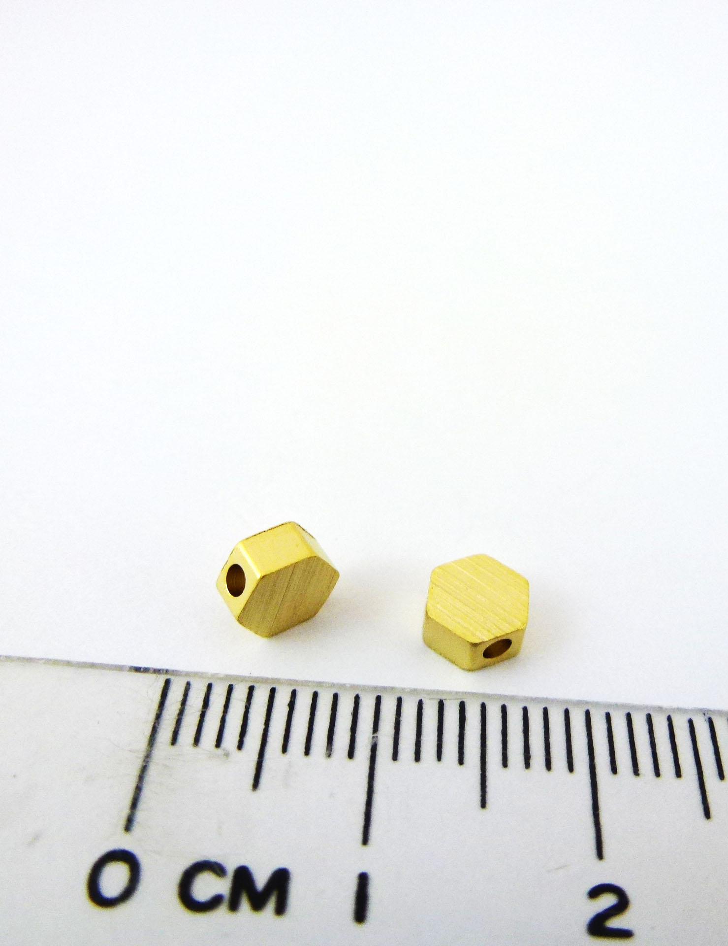 6MM銅鍍霧金直洞六邊形