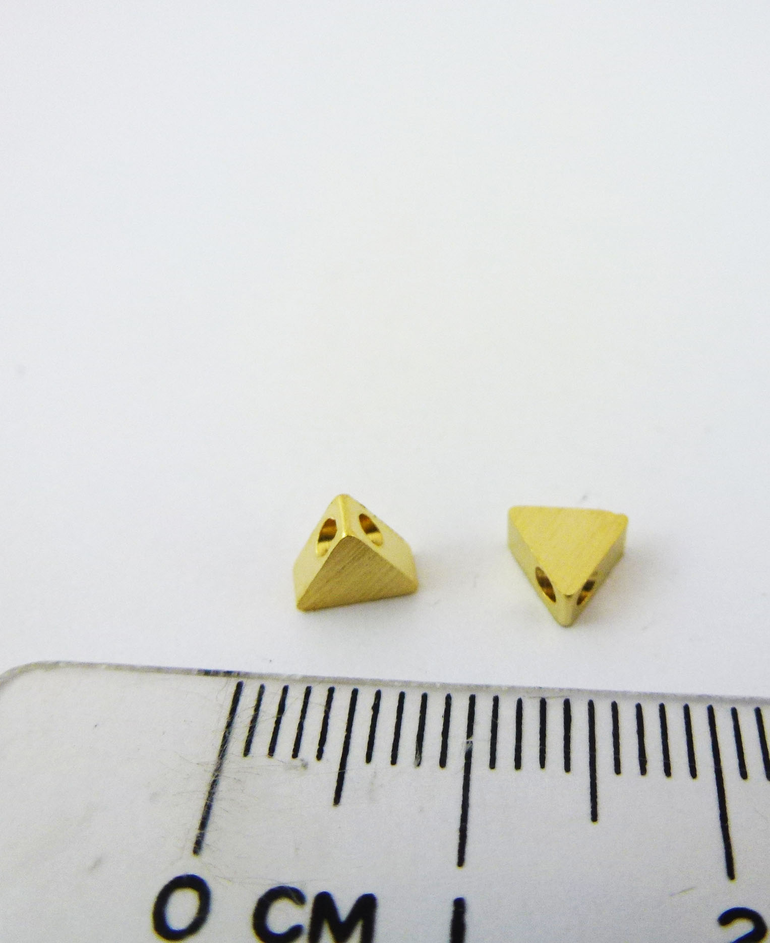 6MM銅鍍霧金橫洞正三角形