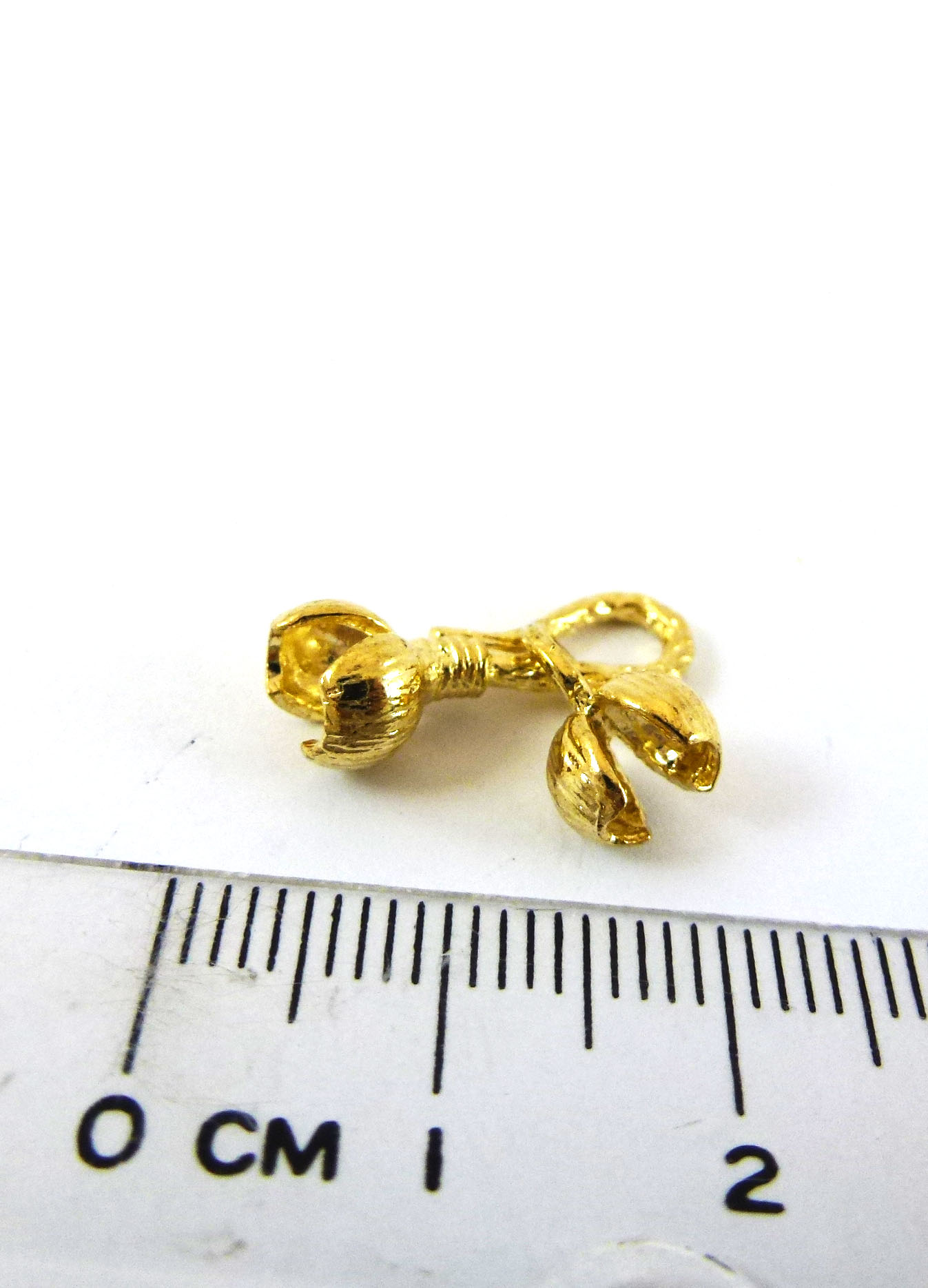 5mm銅鍍金色花形扣頭