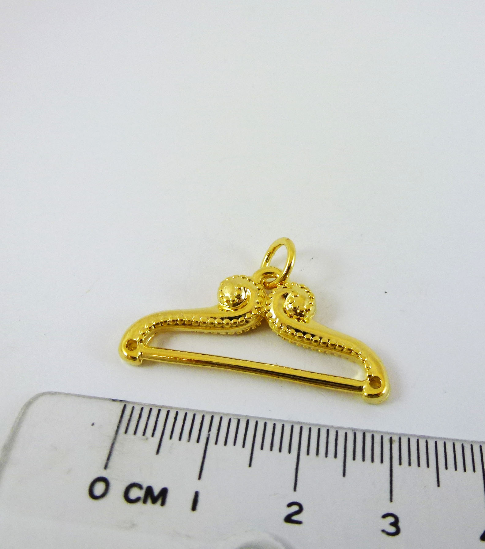 合金鍍金色衣架織帶掛鉤(DB珠十九排)