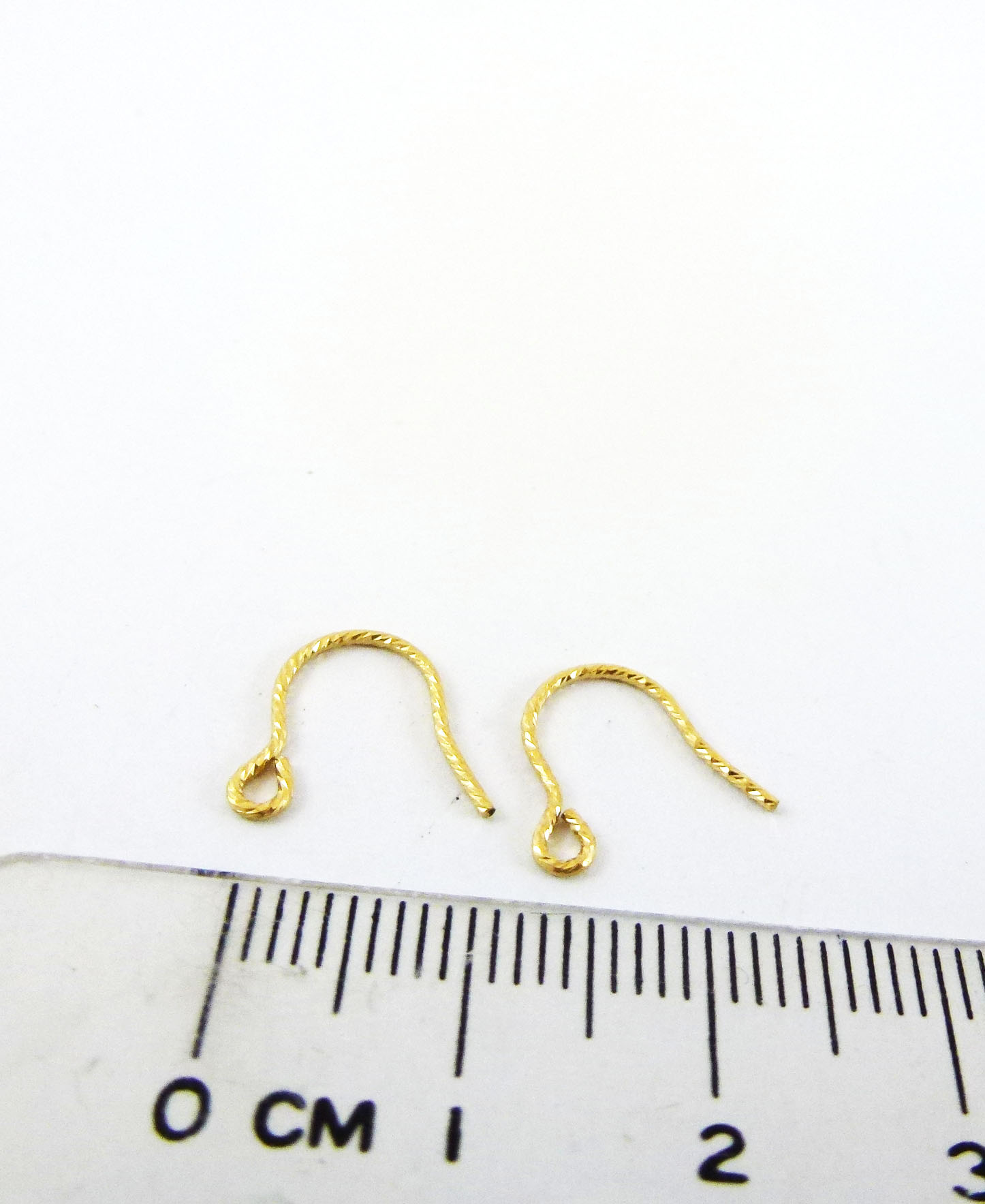 7MM包14K金斜紋簡式耳鉤