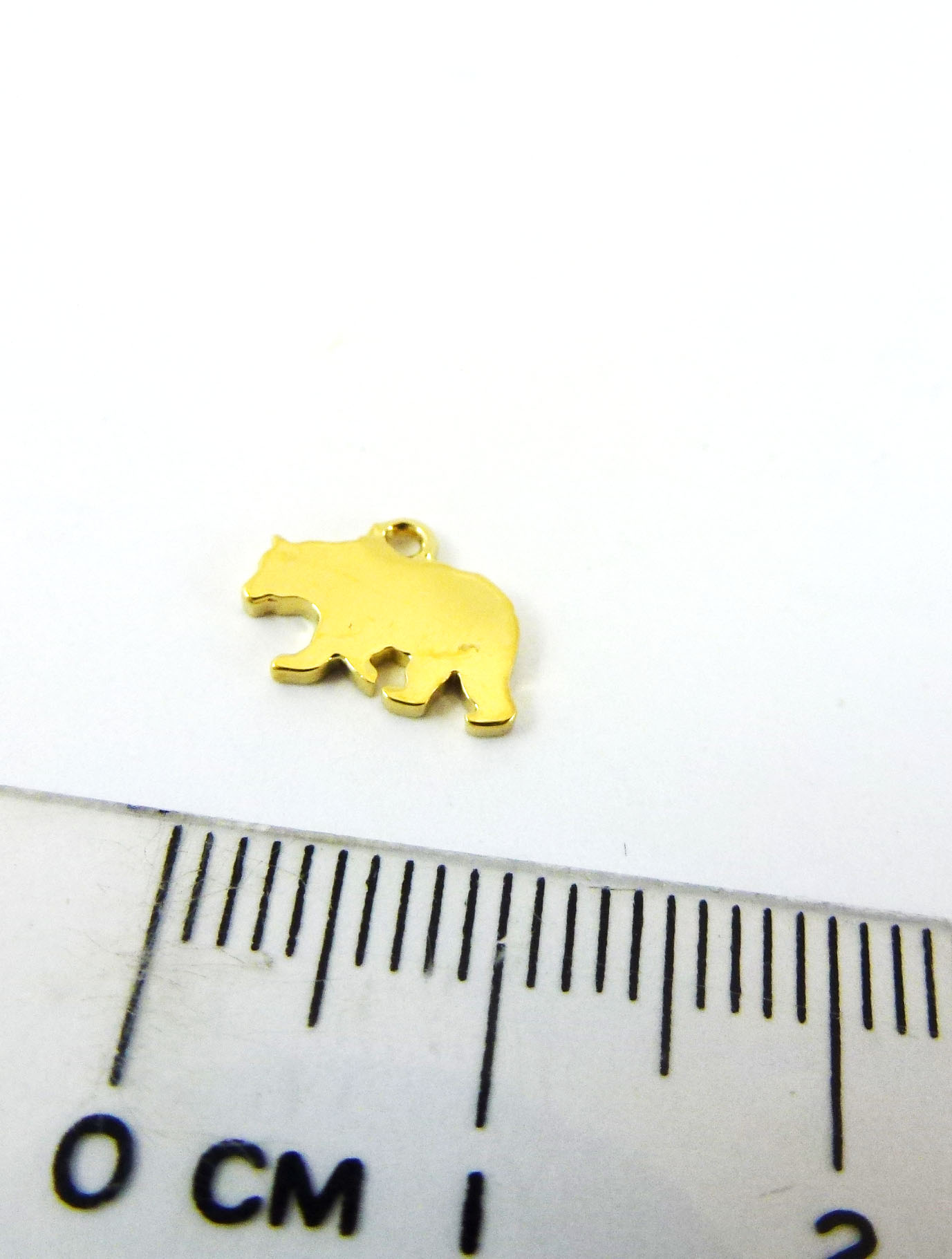 銅鍍金色單孔北極熊