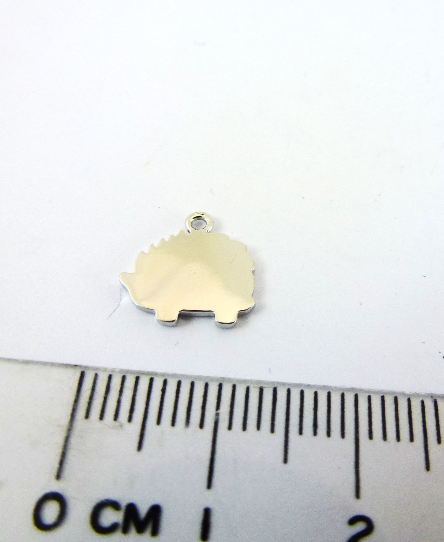 銅鍍正白K單孔刺蝟