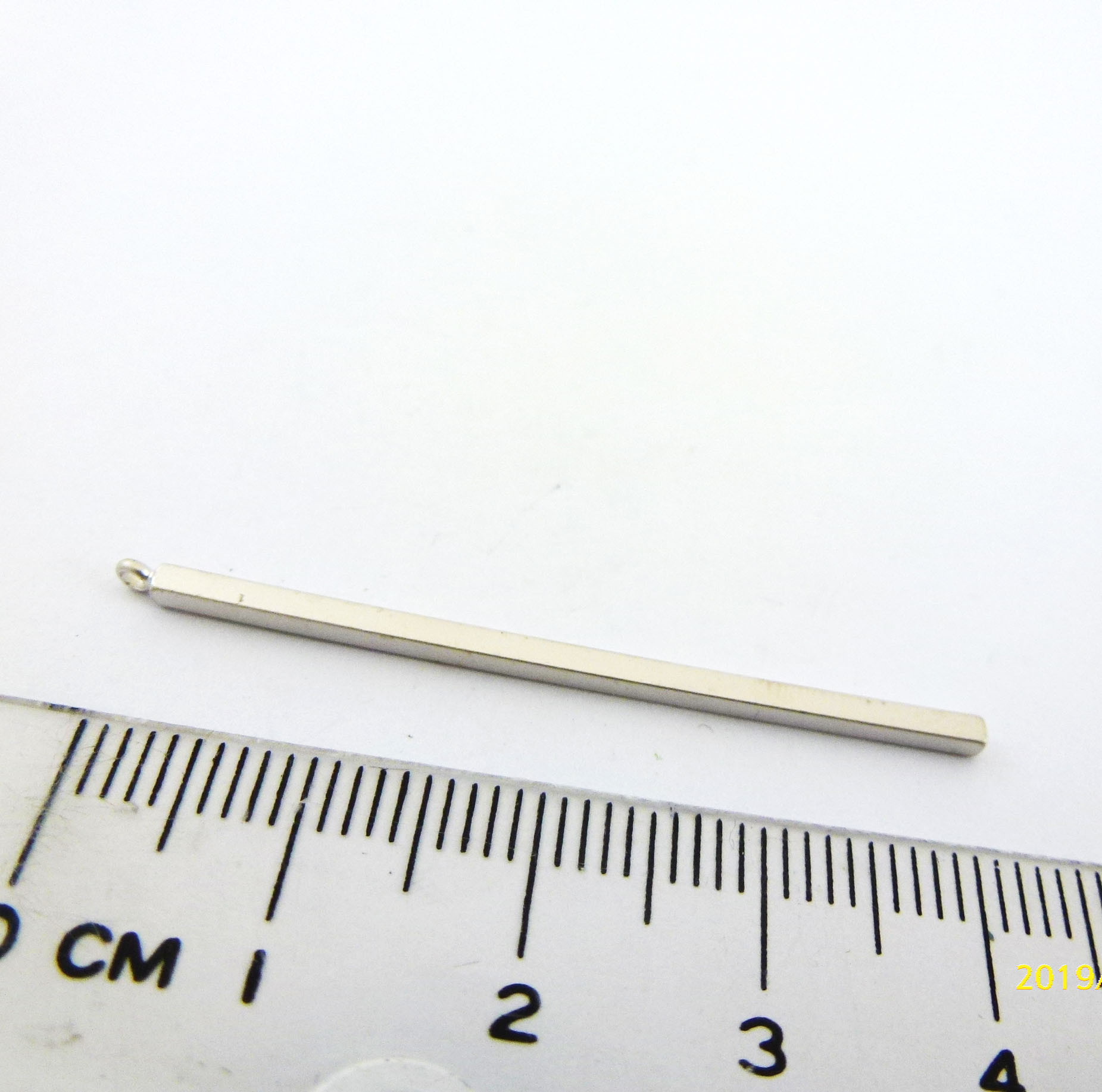 40MM銅鍍霧銀單孔方形柱