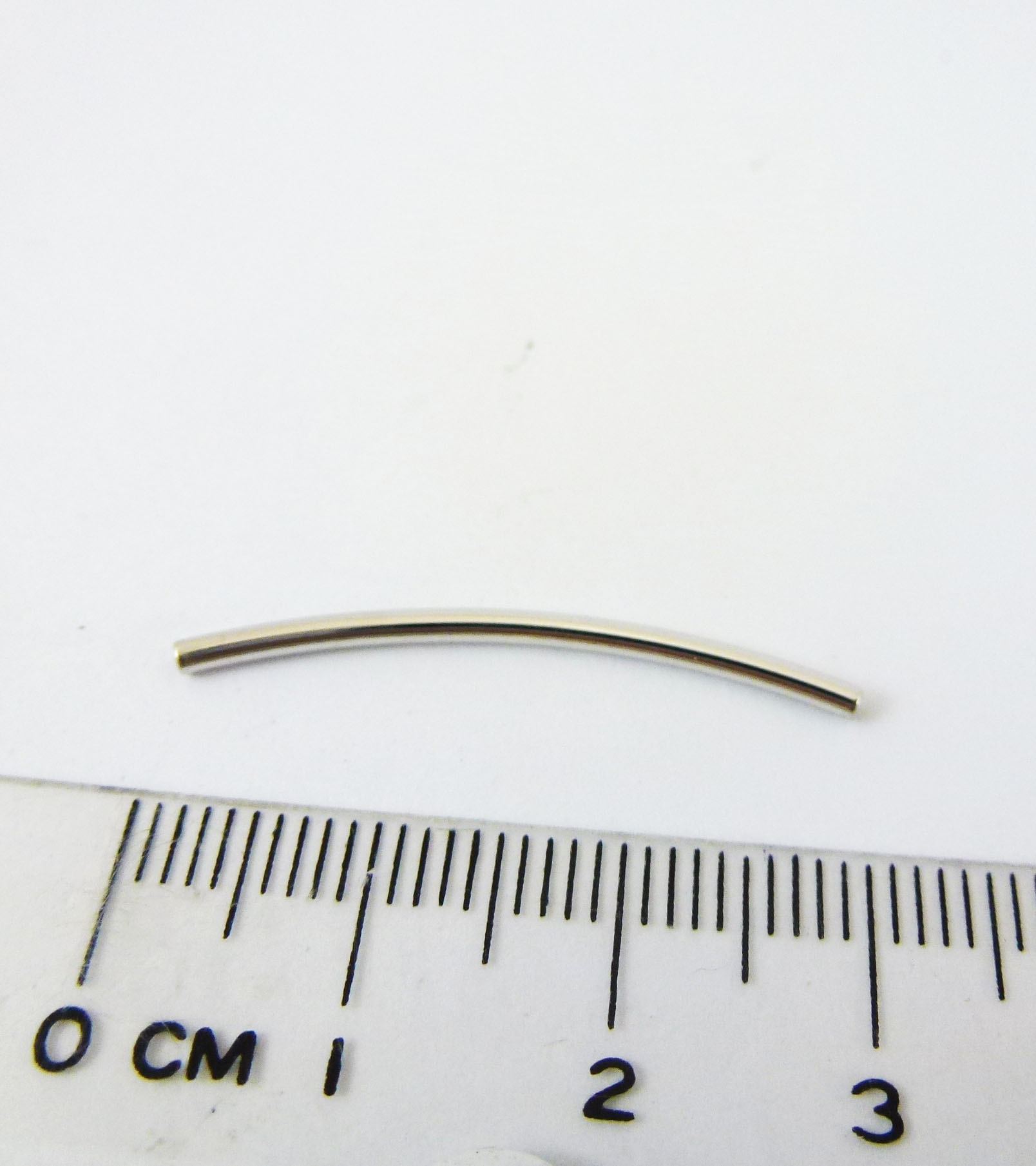 1.5x30mm銅鍍正白K彎管