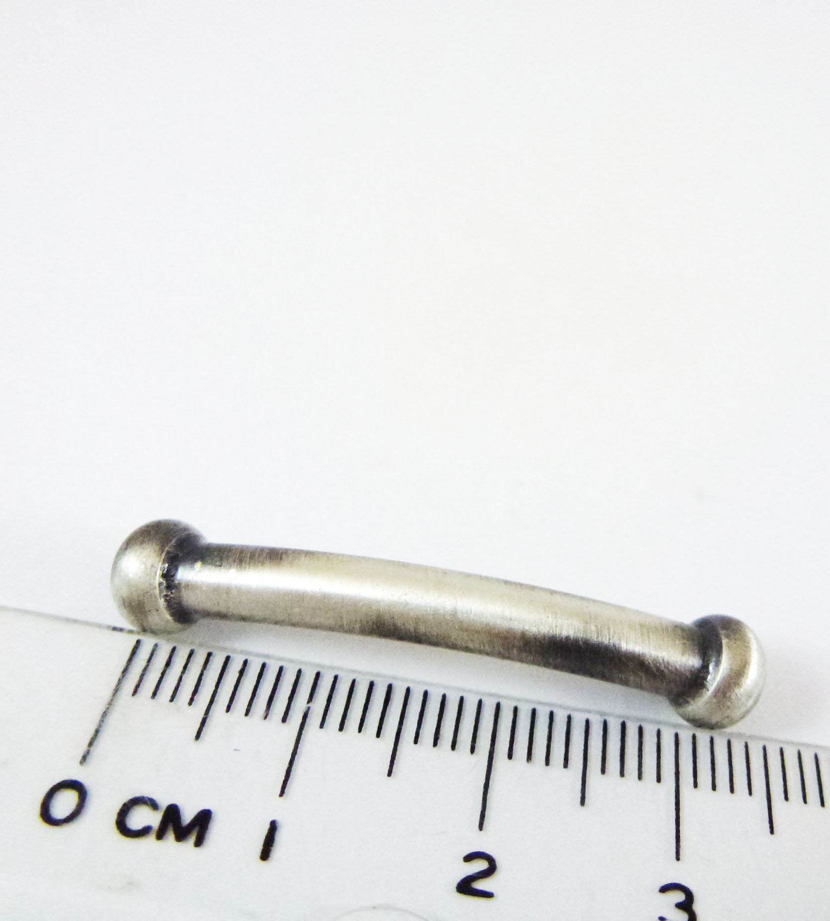 4x35mm銅鍍古銀色圓頭彎管