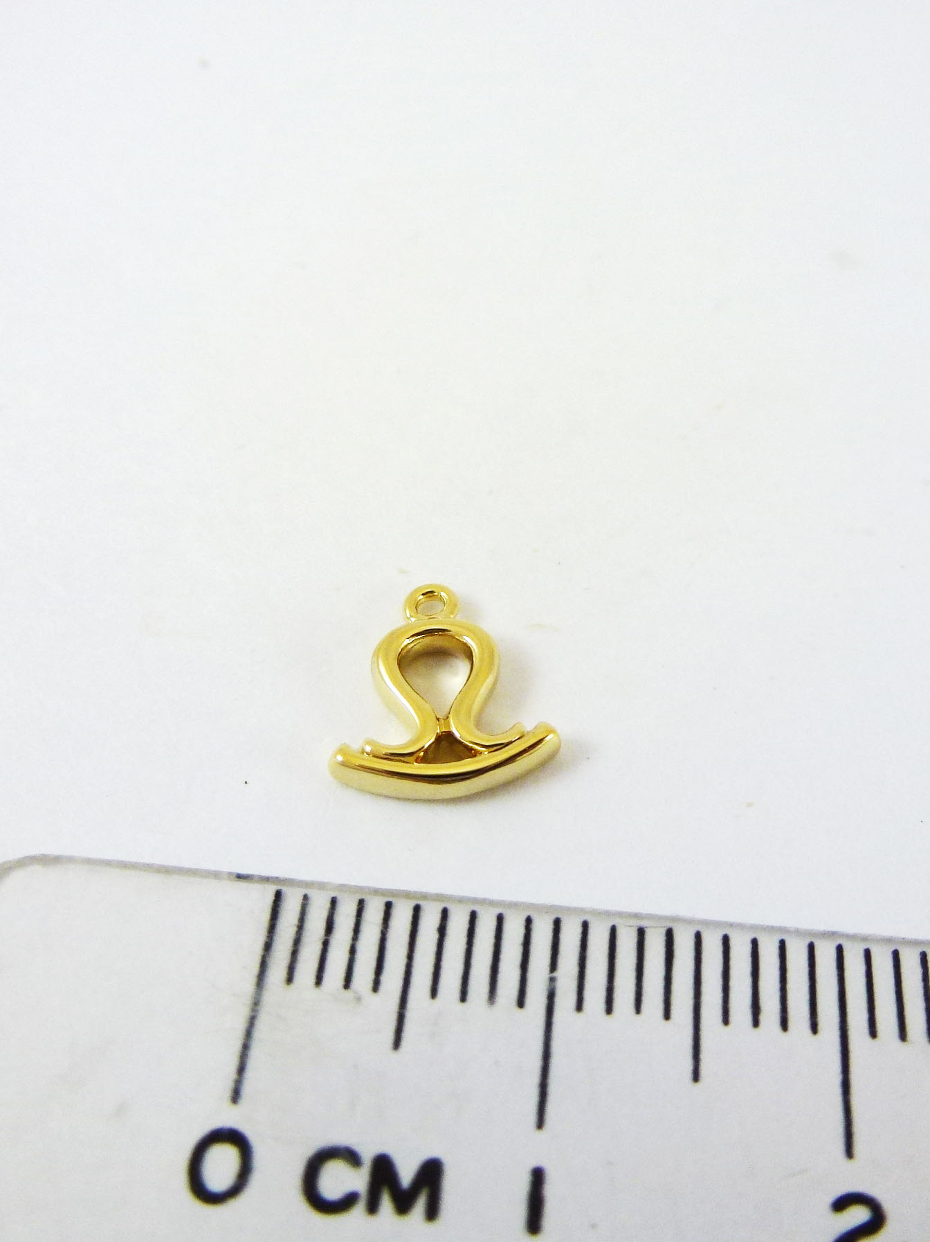 銅鍍金色單孔天秤座