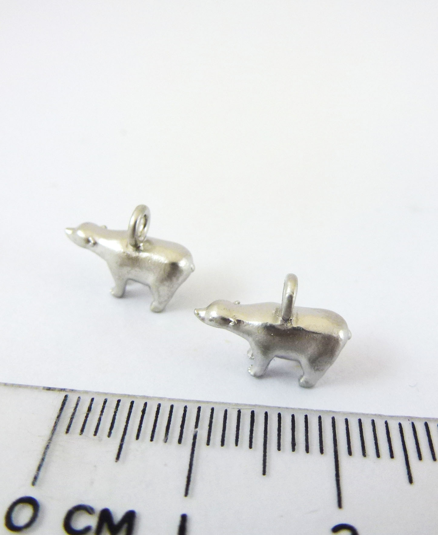銅鍍霧銀色單孔北極熊