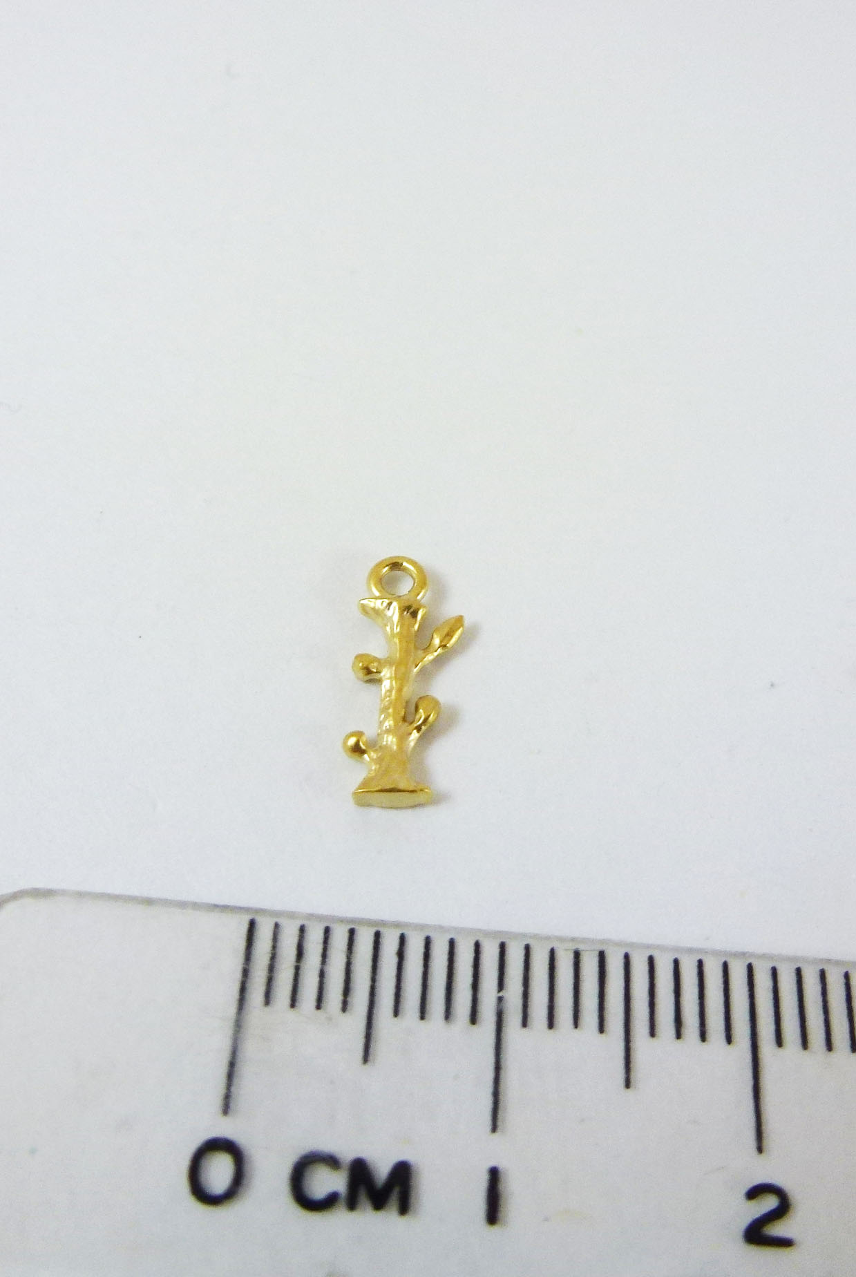 銅鍍霧金單孔英文字母I