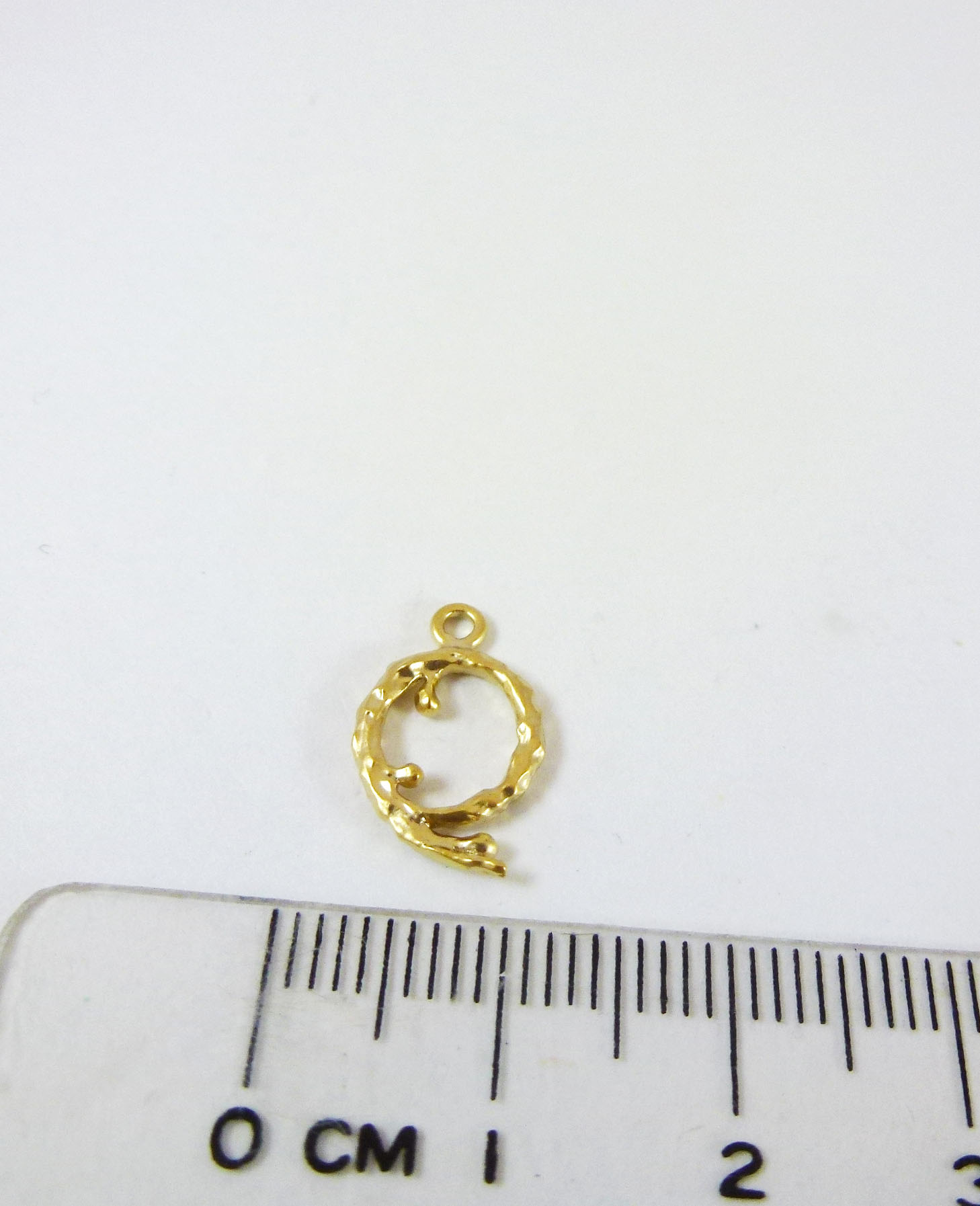 銅鍍霧金單孔英文字母Q