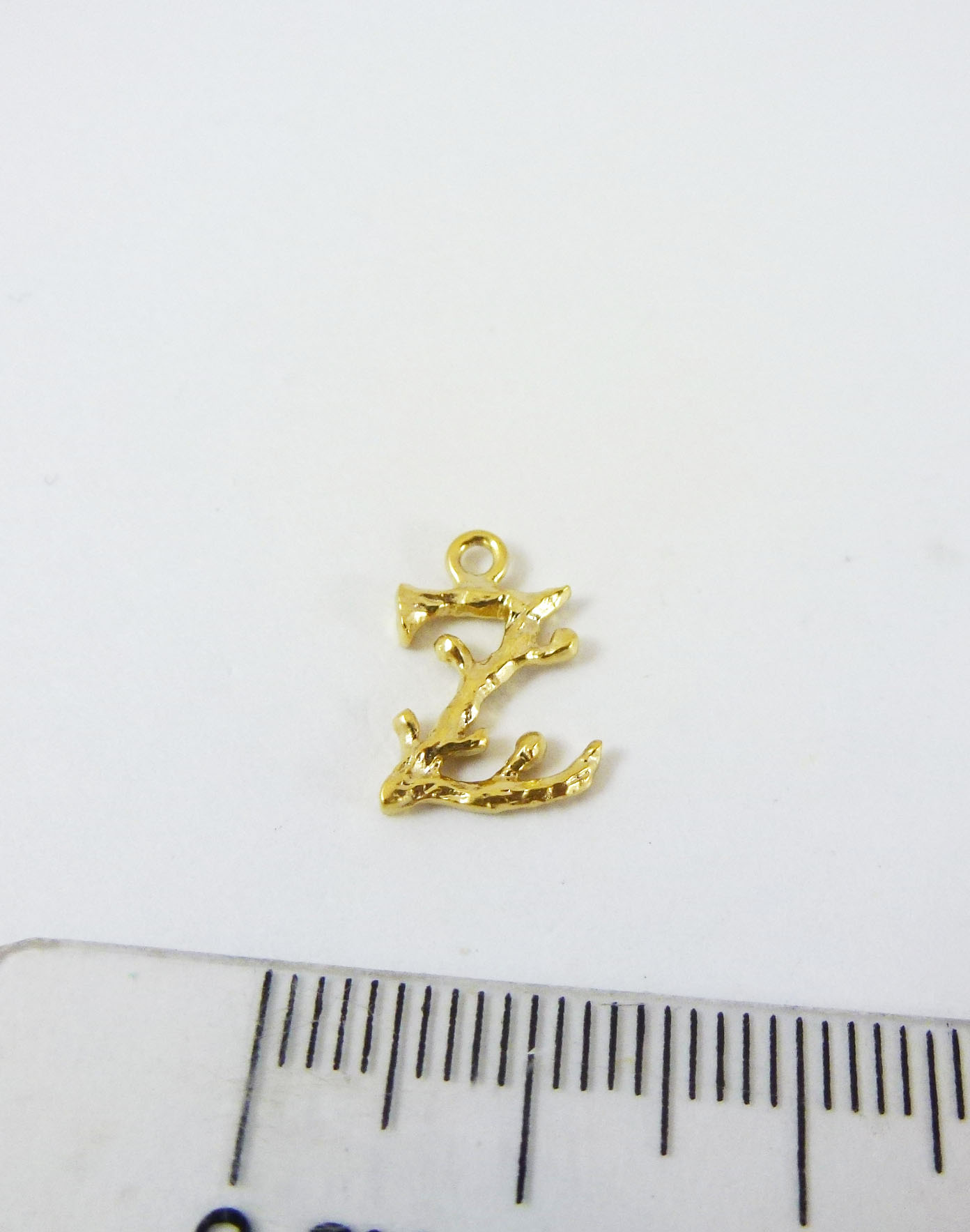 銅鍍霧金單孔英文字母Z