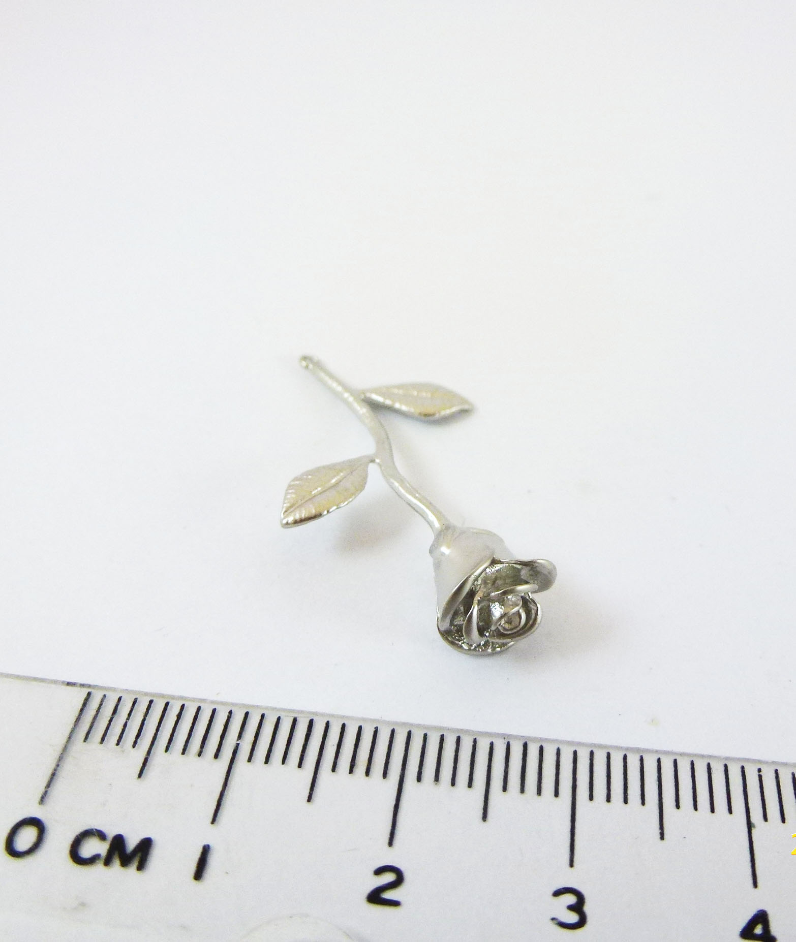 銅鍍霧銀單孔玫瑰花