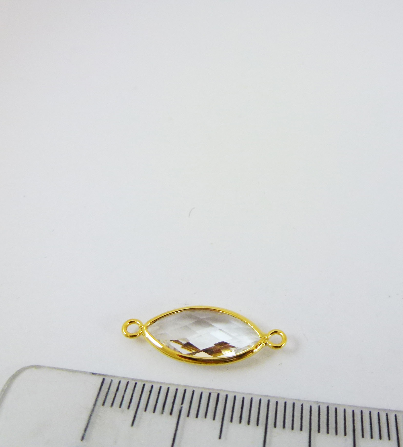 15mm銅鍍金色雙孔馬眼