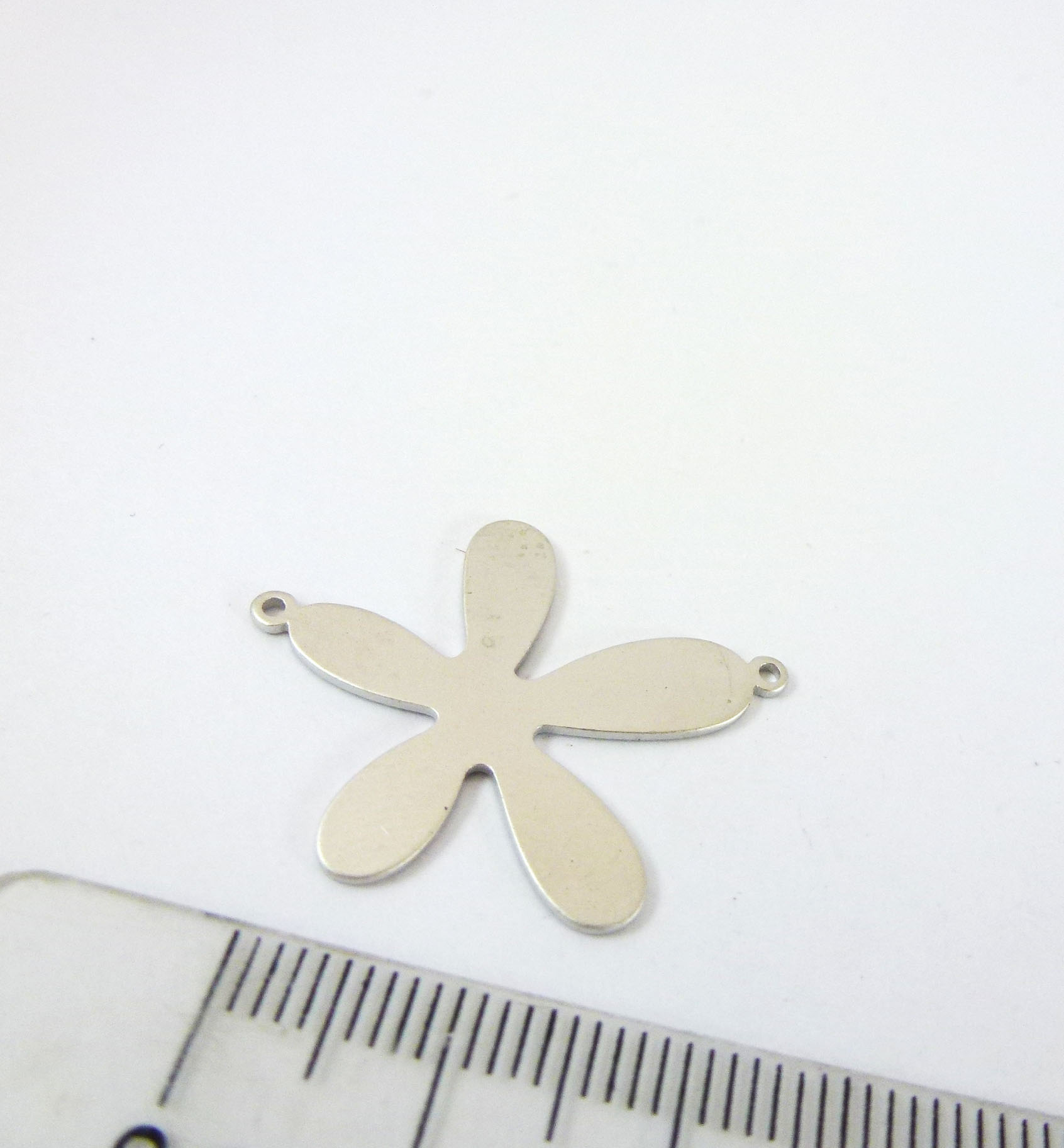 銅鍍霧銀雙孔大字