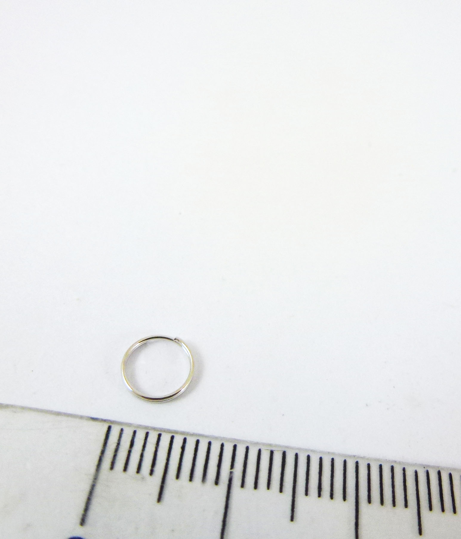 0.6x6mm鐵鍍白K二圈雙圈