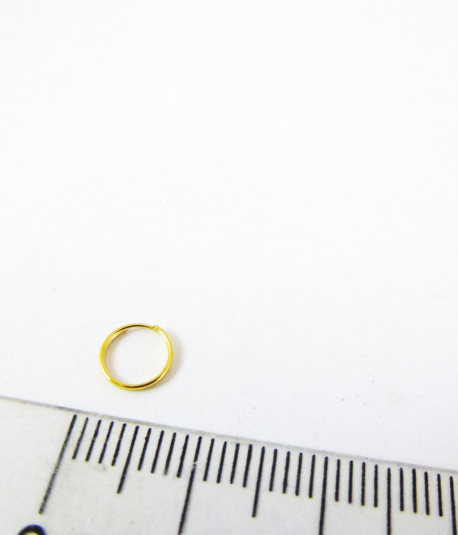 0.6x6mm鐵鍍金色二圈雙圈