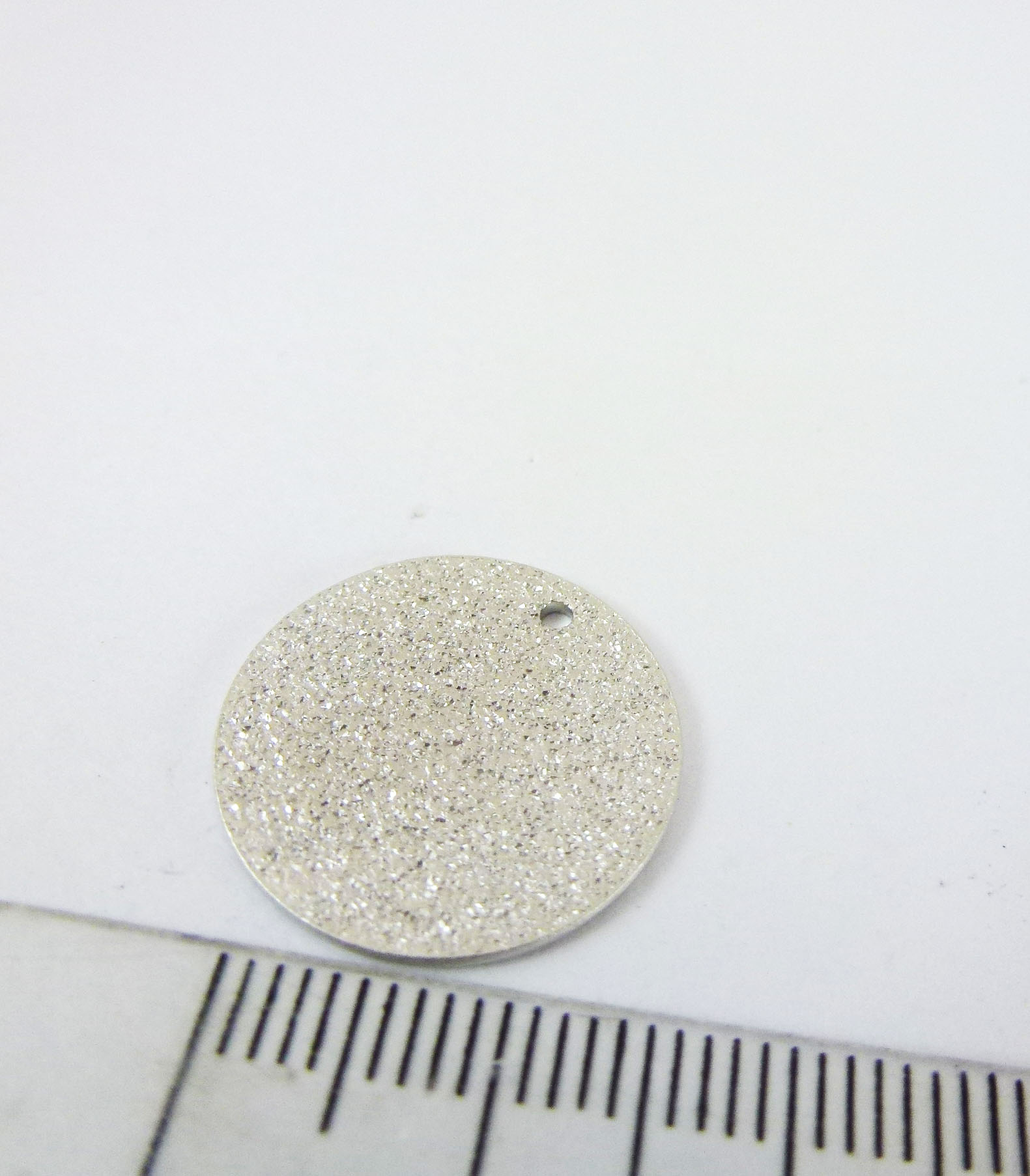 18mm銅鍍霧銀邊洞圓片