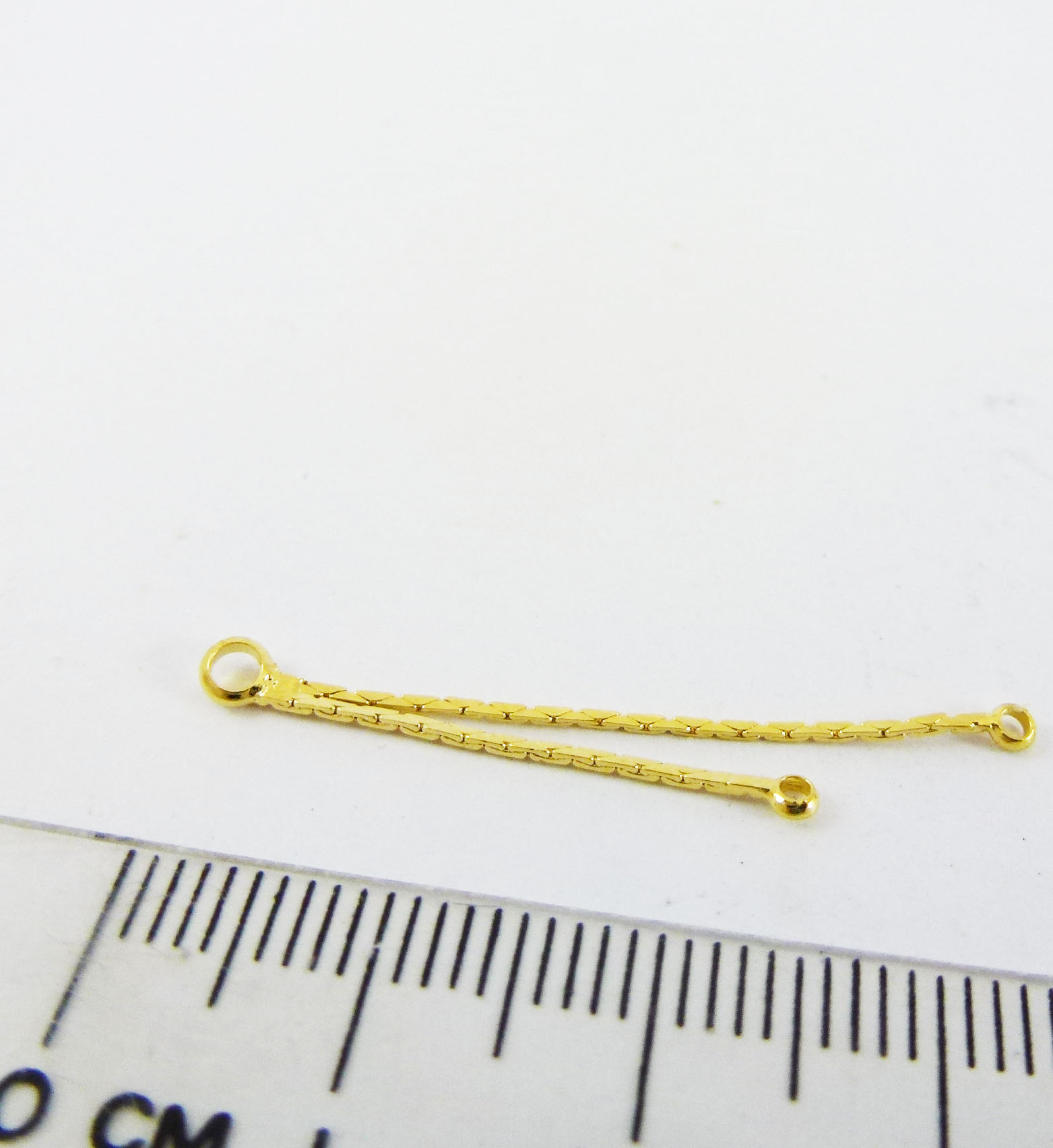 銅鍍金色雙排扁鍊
