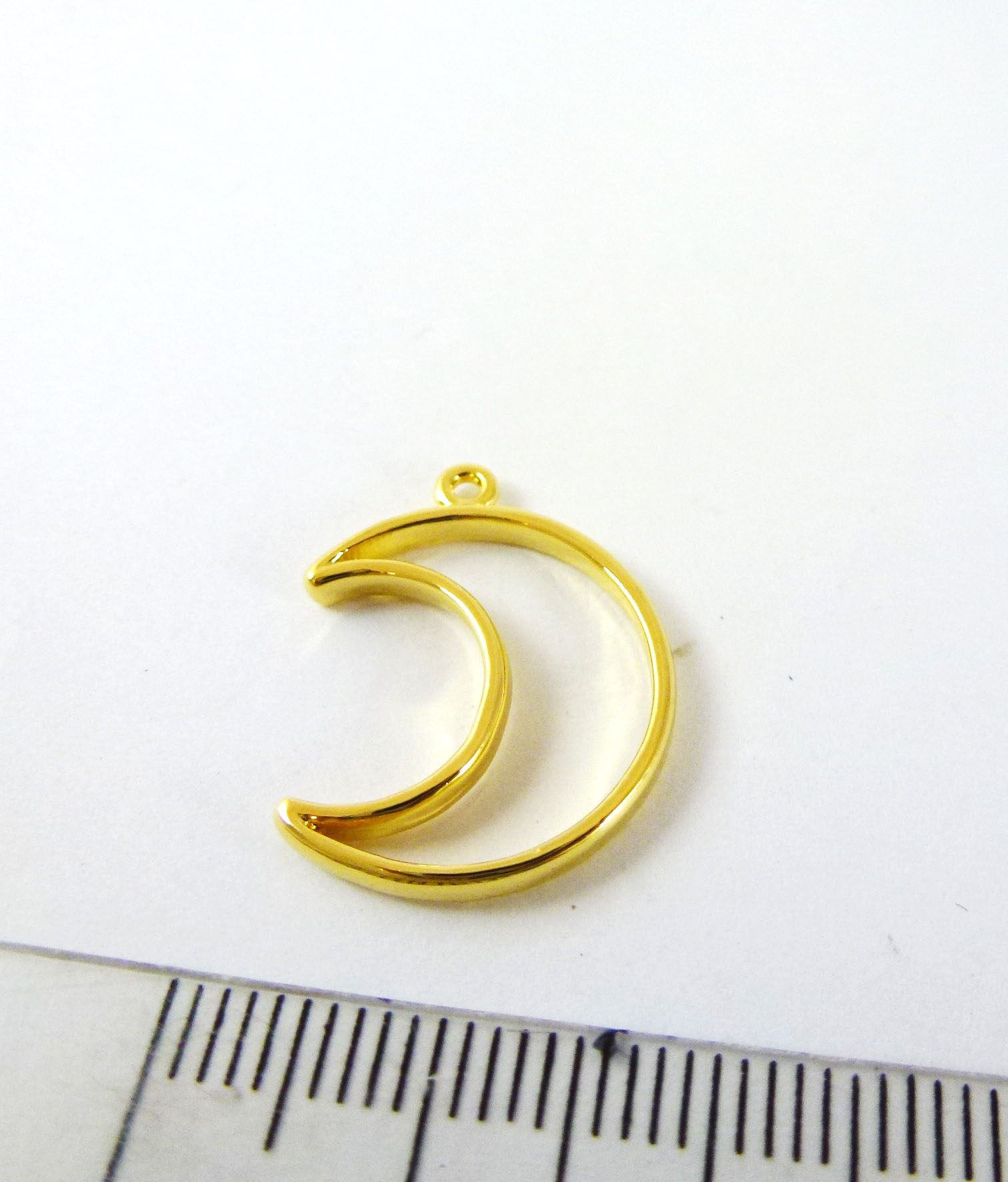 18mm合金鍍金單孔月亮